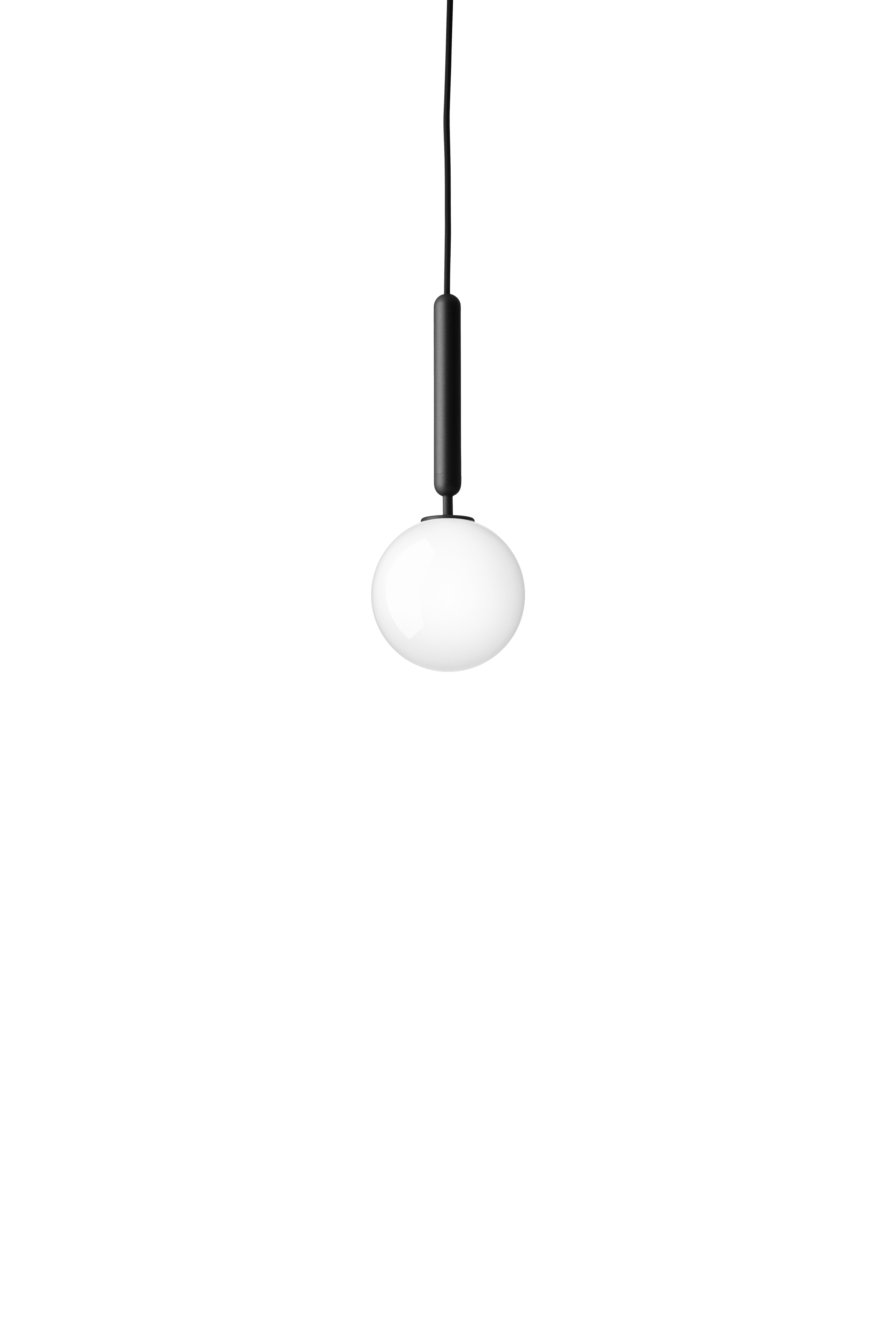 Hanglamp MIIRA grafiet met opaalglas