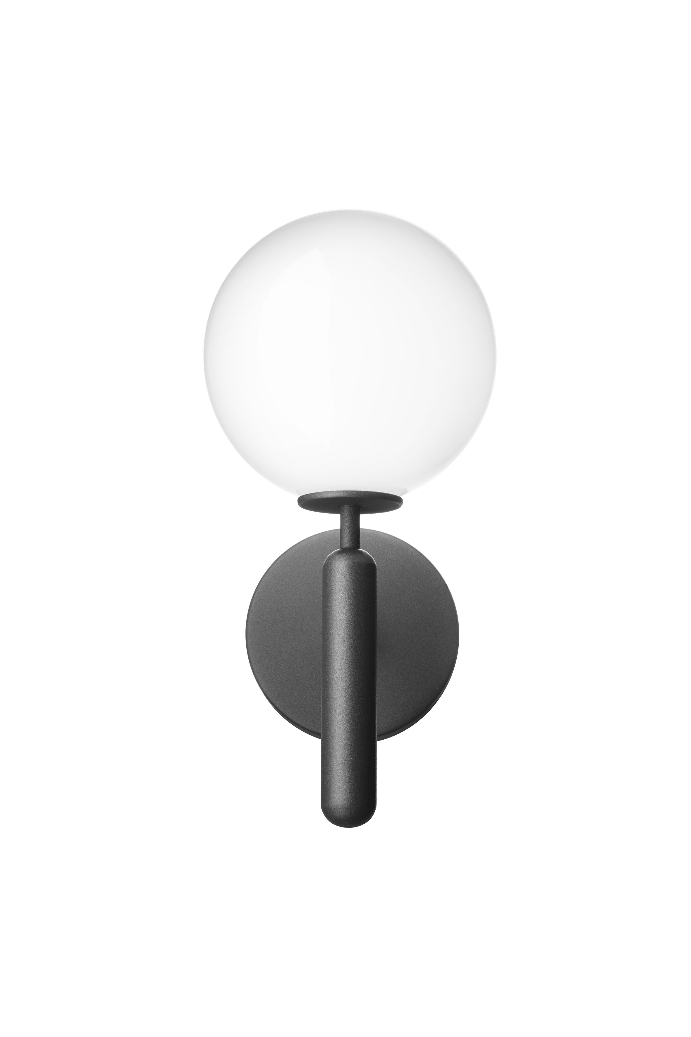 Lampa ścienna MIIRA grafitowy z opalowym szkłem – Nuura