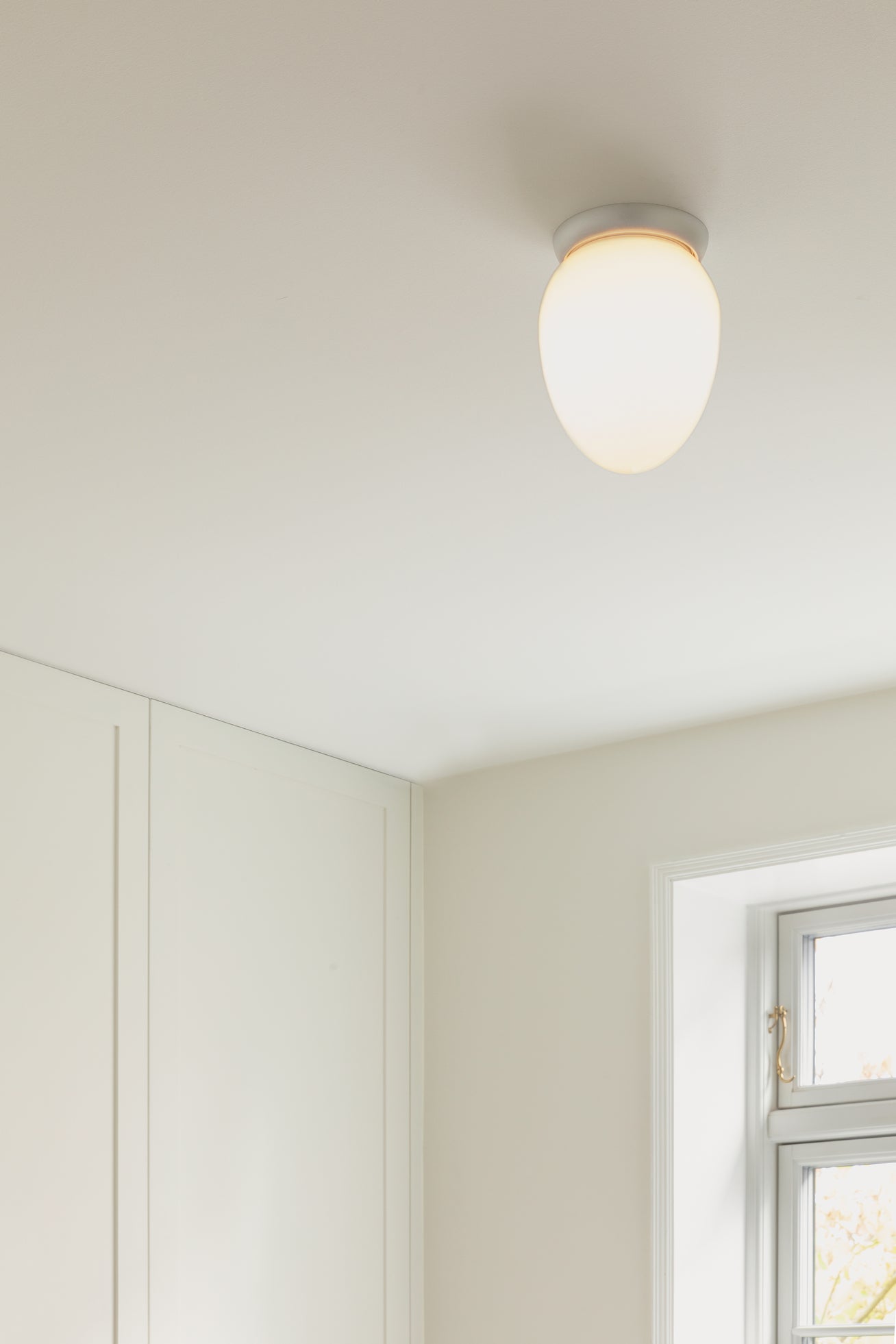 Plafondlamp RIZZATTO 171 zilver met opaalglas