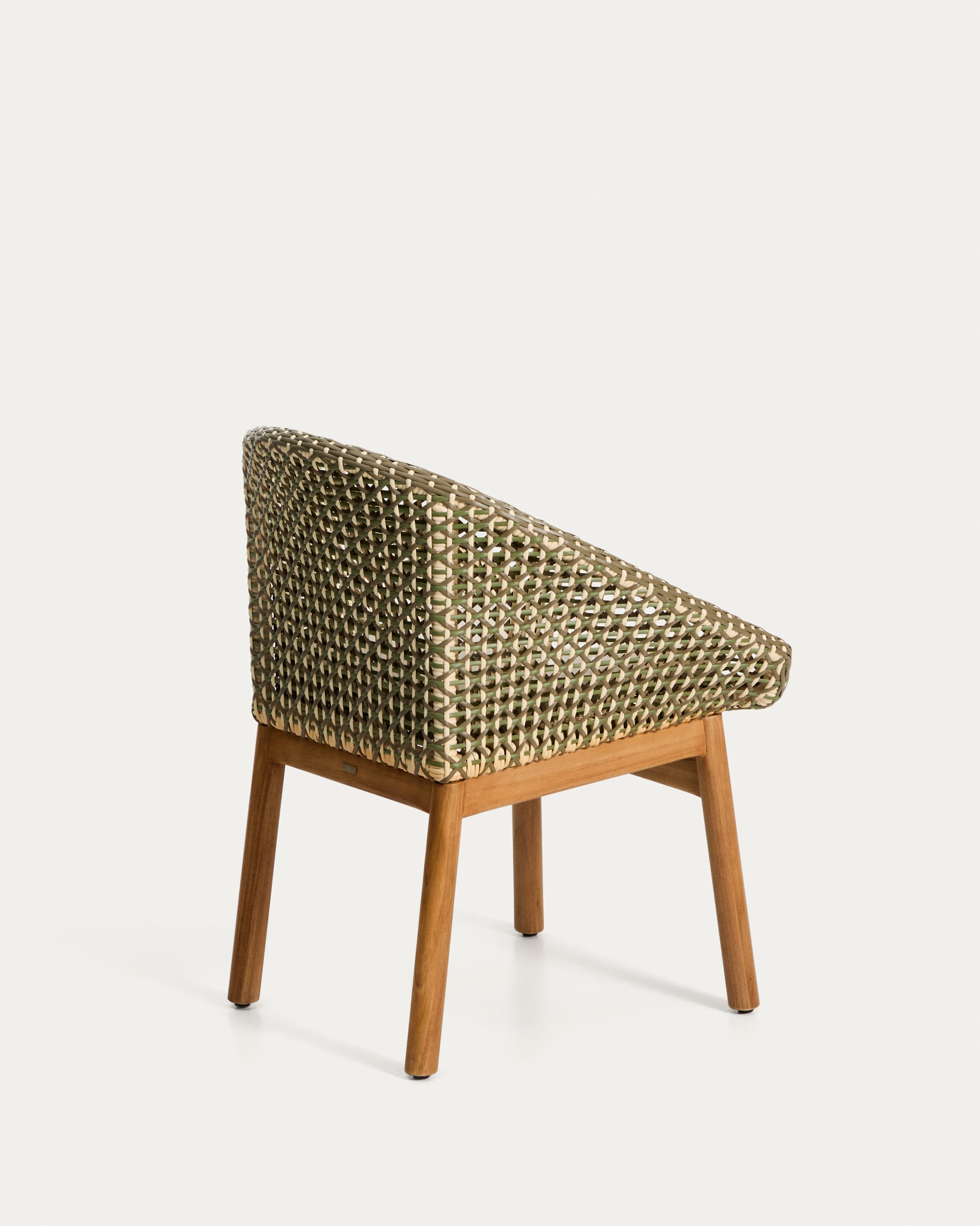 OLBIA Garden Chair in Synthetic Rattan and Teak Wood