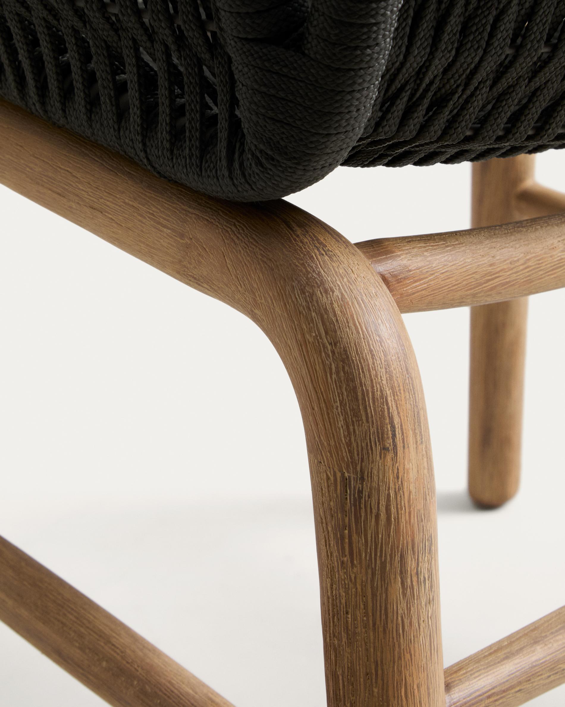 Gartenstuhl mit Armlehnen ALIPA dunkelgrau