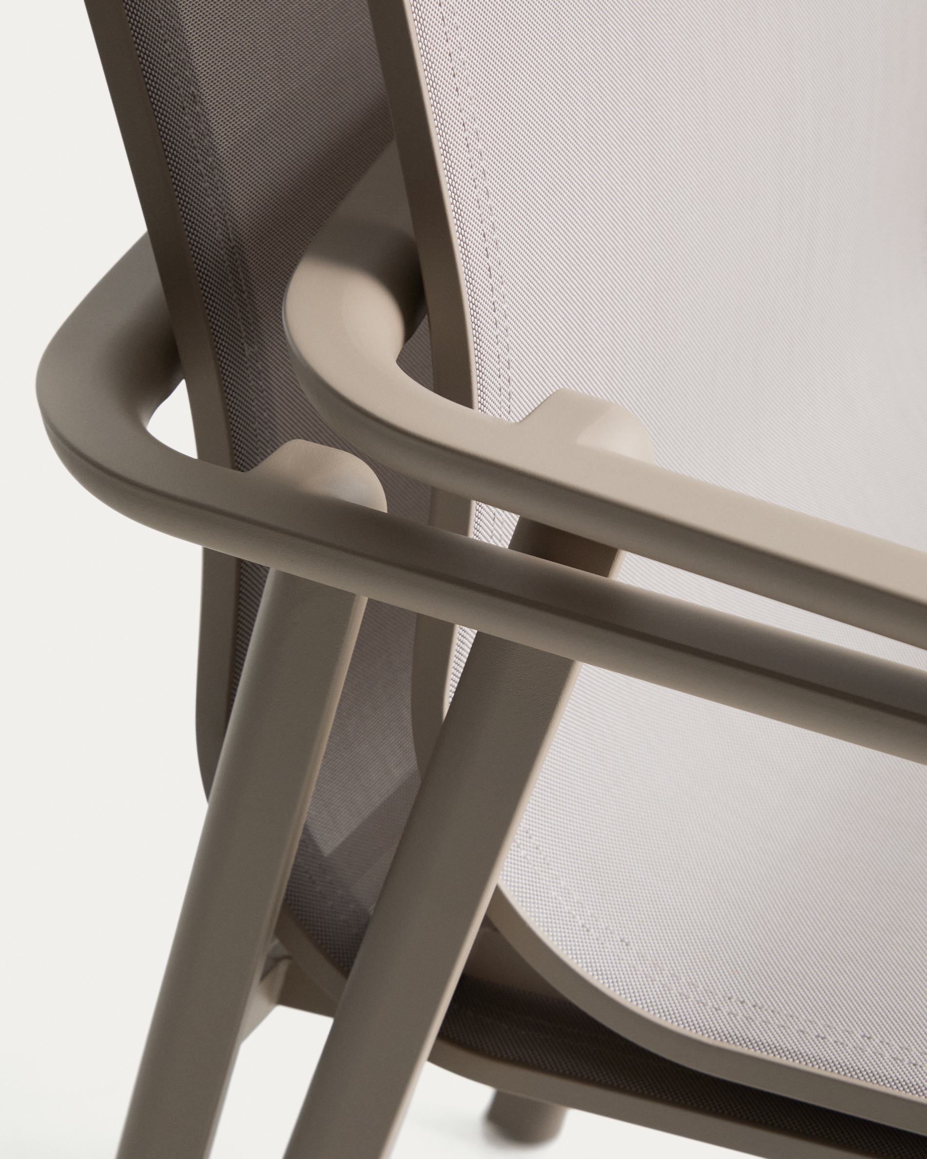 Krzesło ogrodowe CANEA taupe – Kave Home