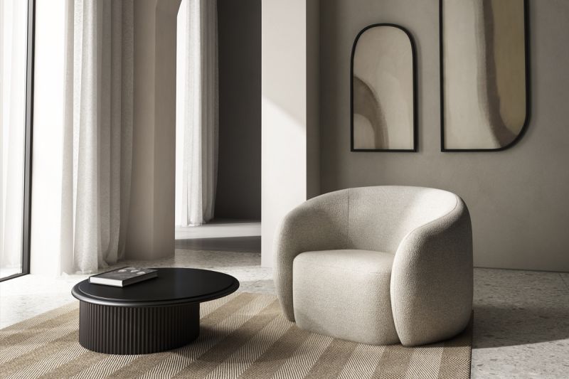 Upholstered ODETTA Armchair