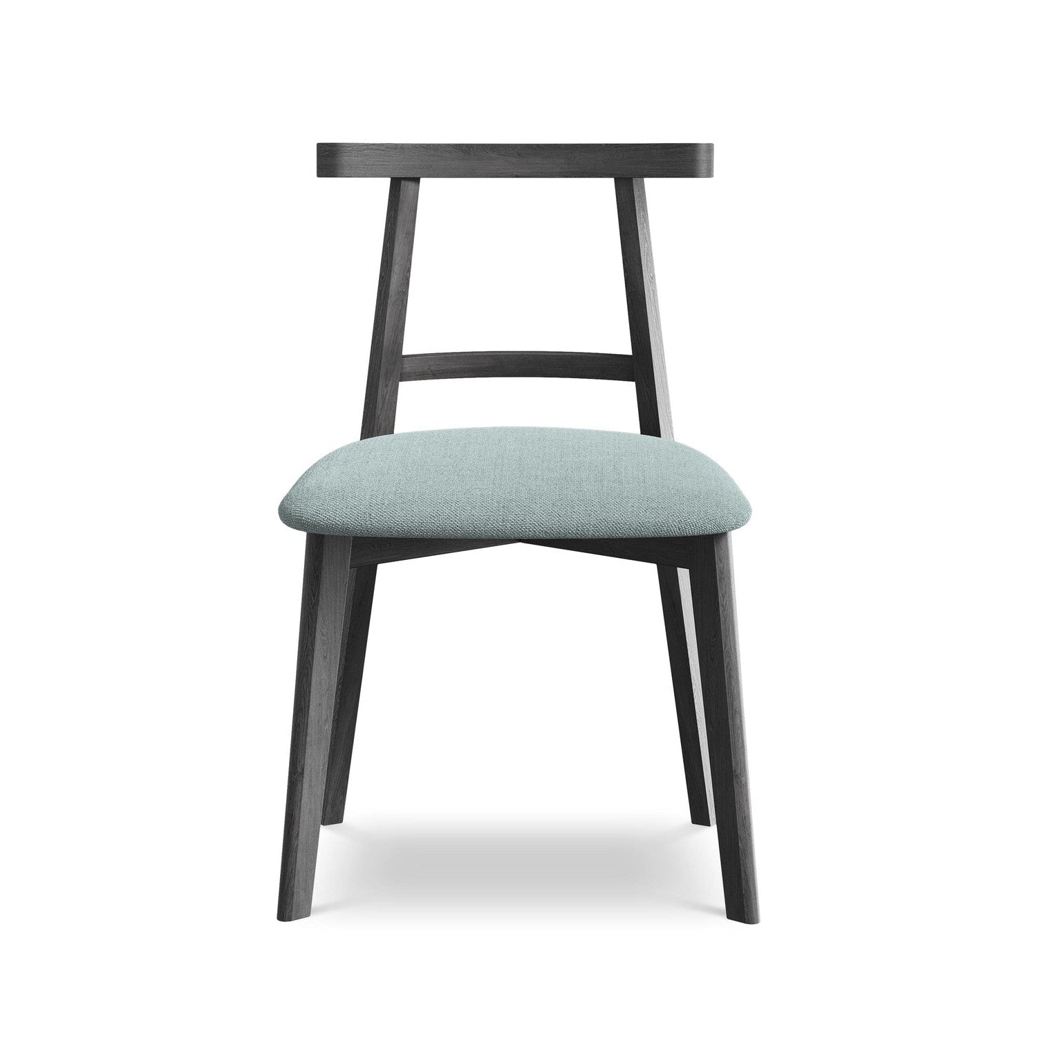 OHELO stoel denimblauw met zwarte beukenhouten basis