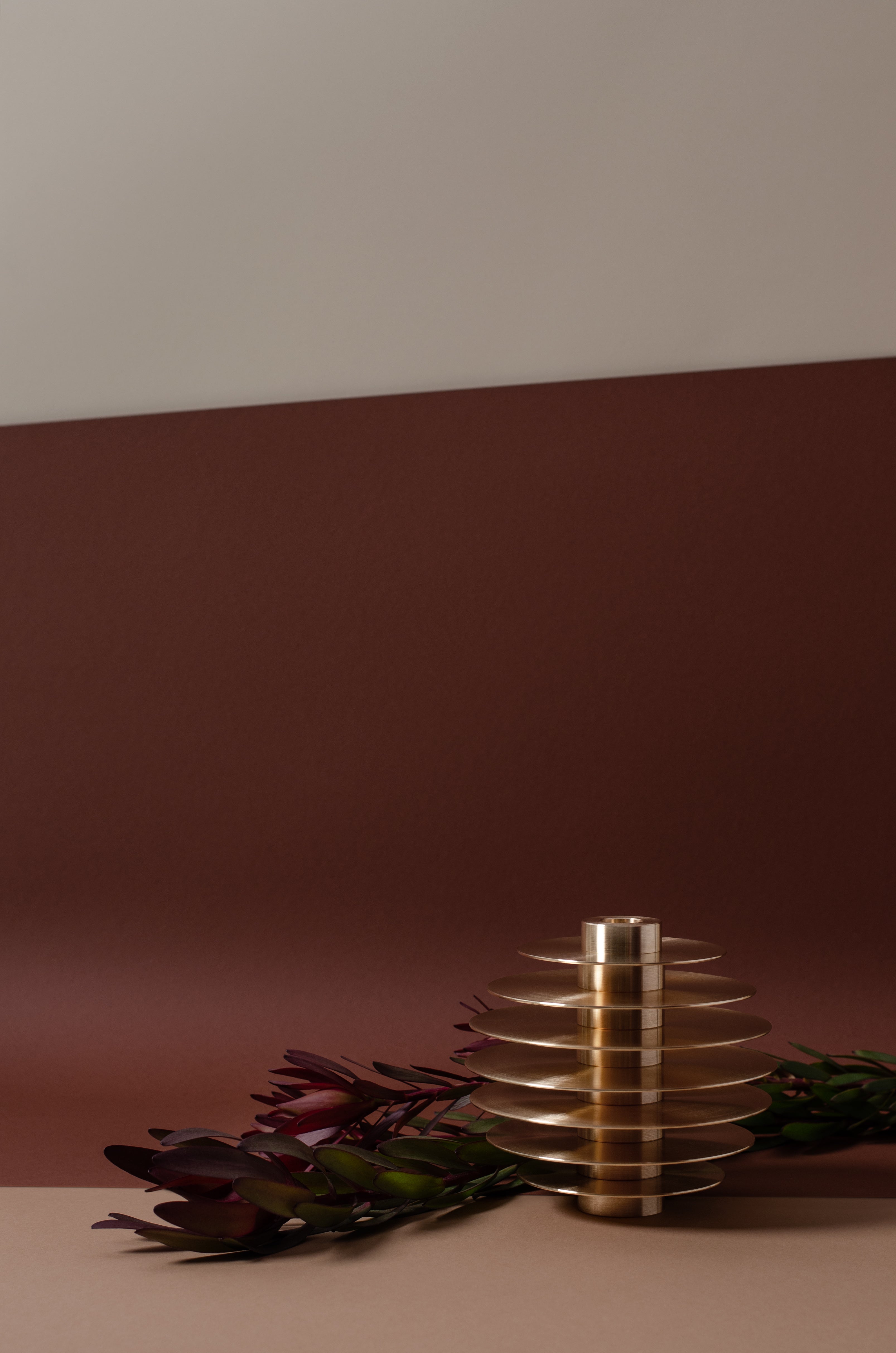 ORB kandelaars set messing