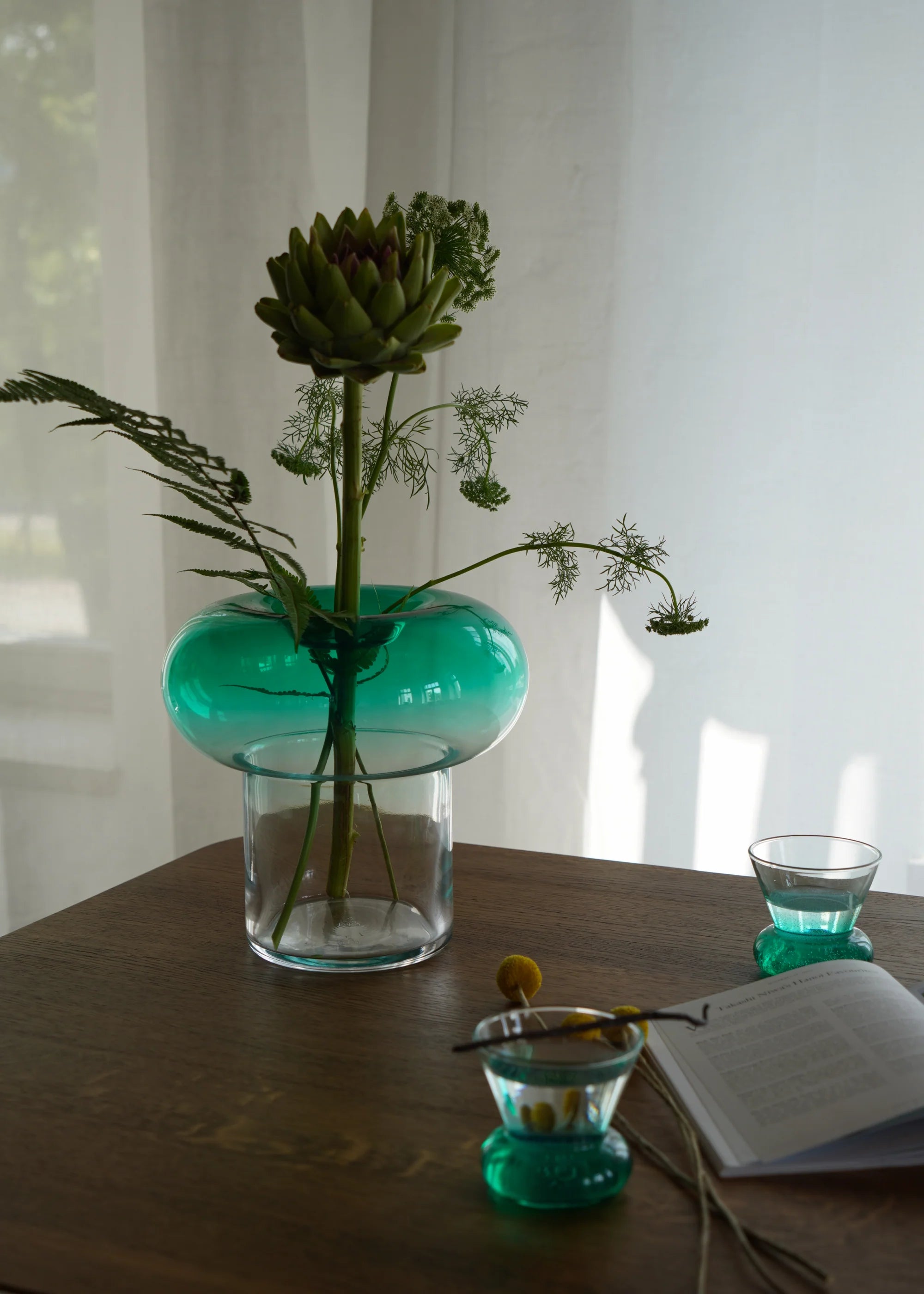 ORIO Glass Green Blown Glass Cup