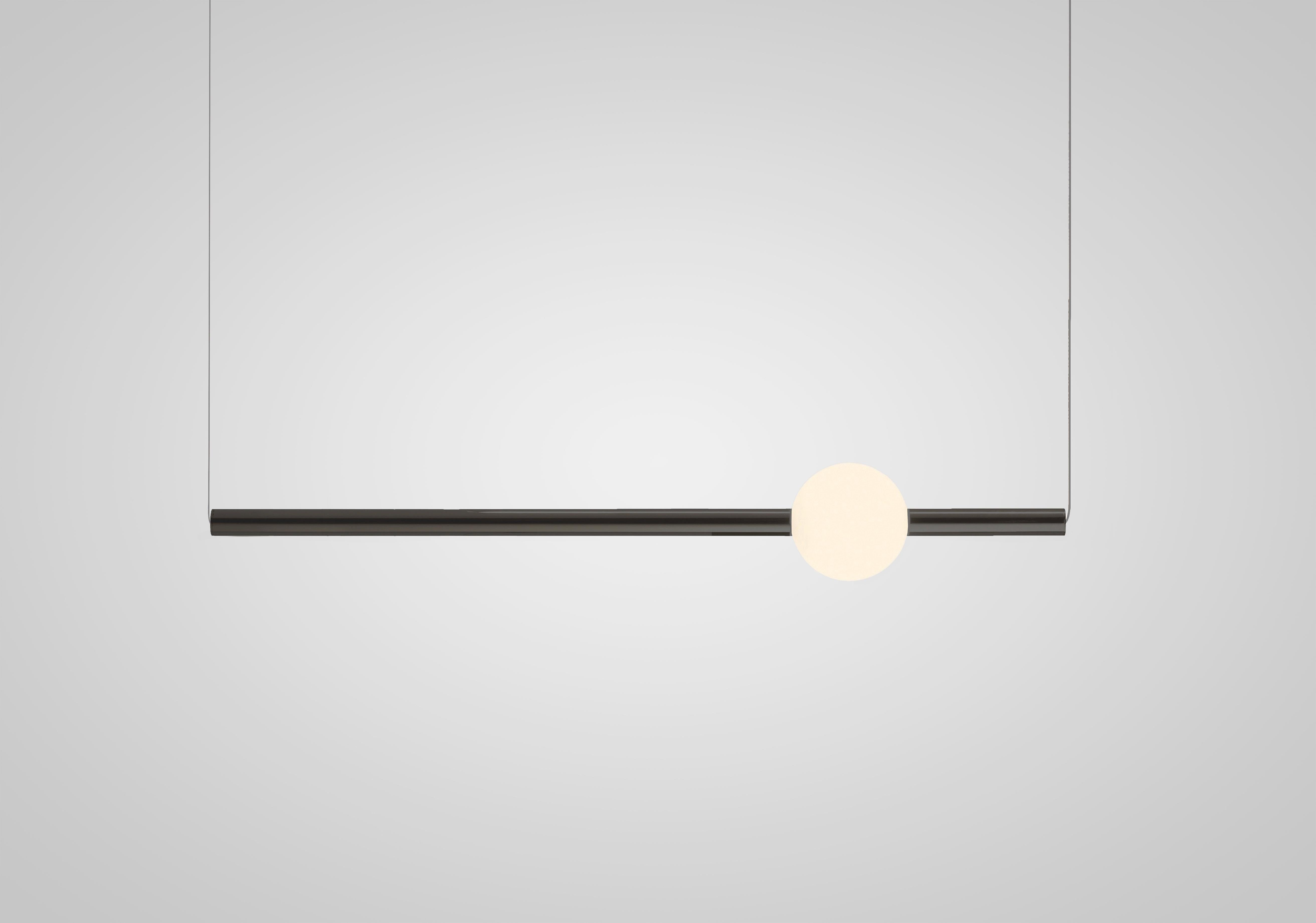 Hanglamp ORION GLOBE gepolijst gunmetal