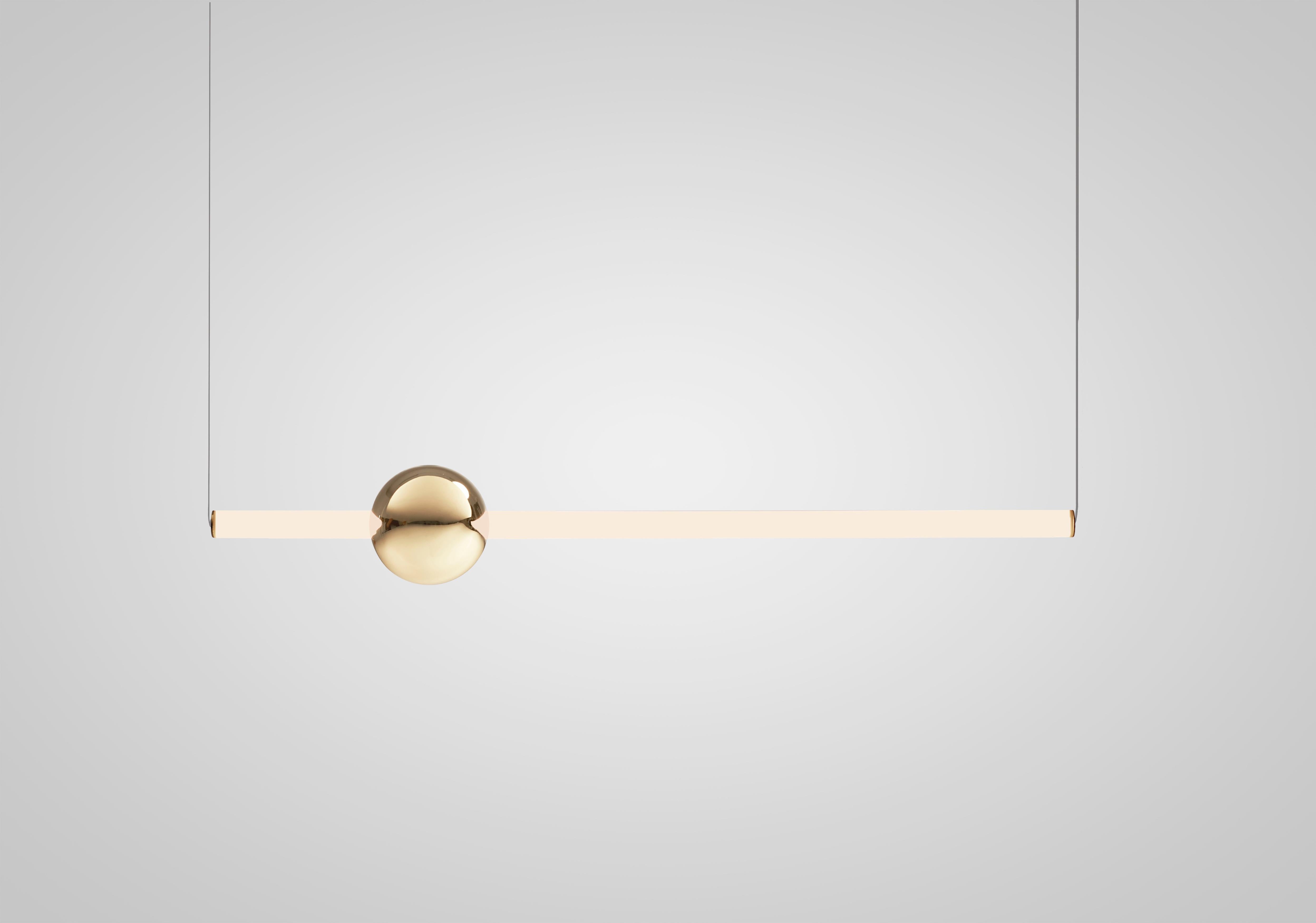 Hanglamp ORION TUBE gepolijst goud