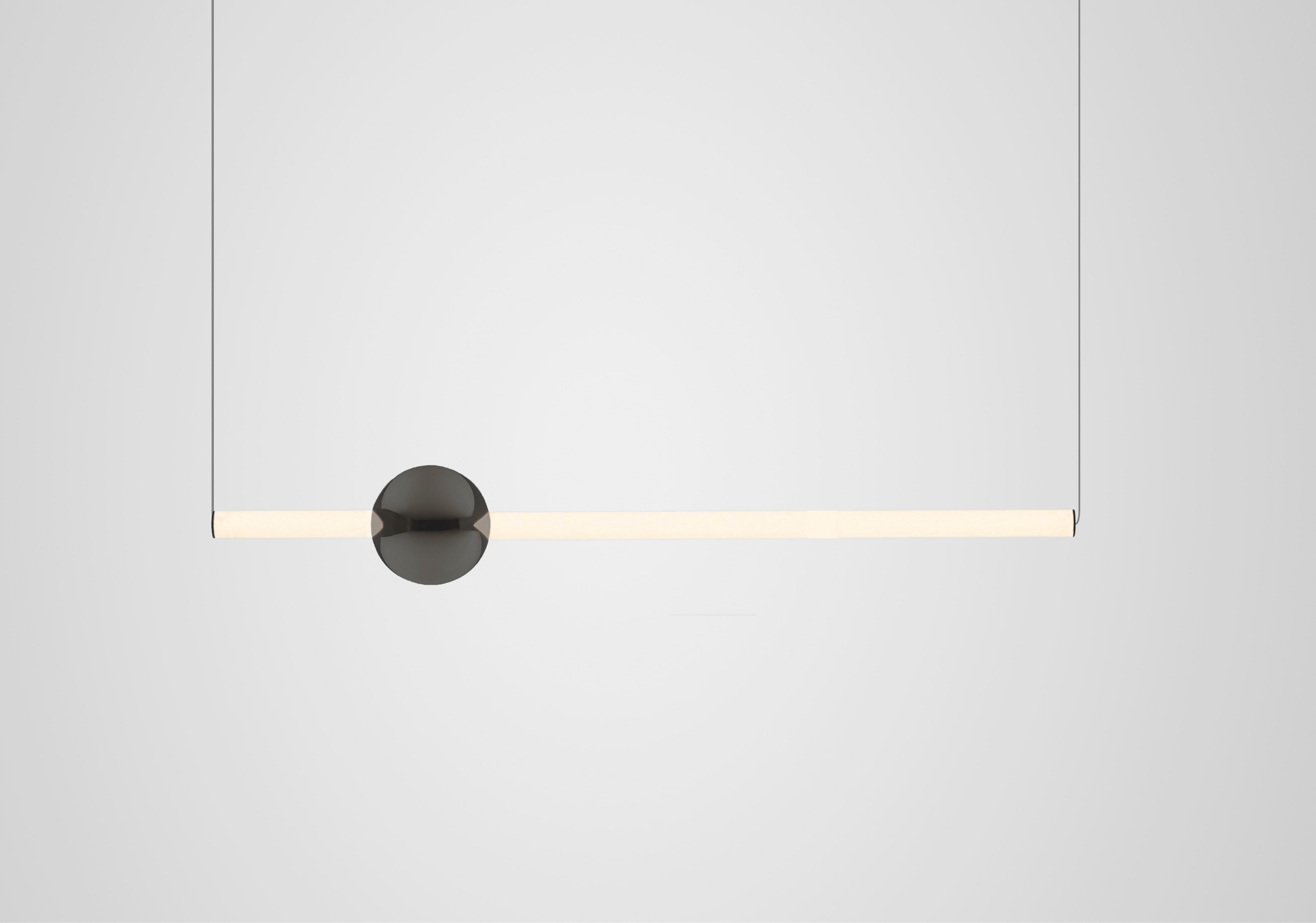 Hanglamp ORION TUBE gepolijst gunmetal