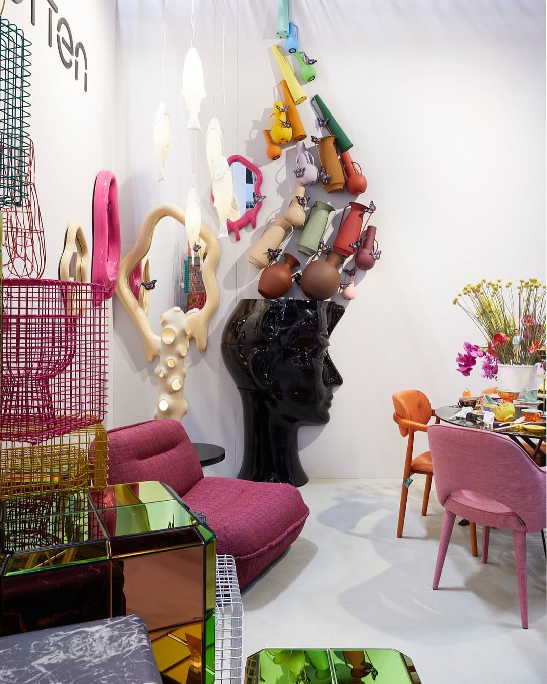 Modulaire zwarte HEAD salontafel