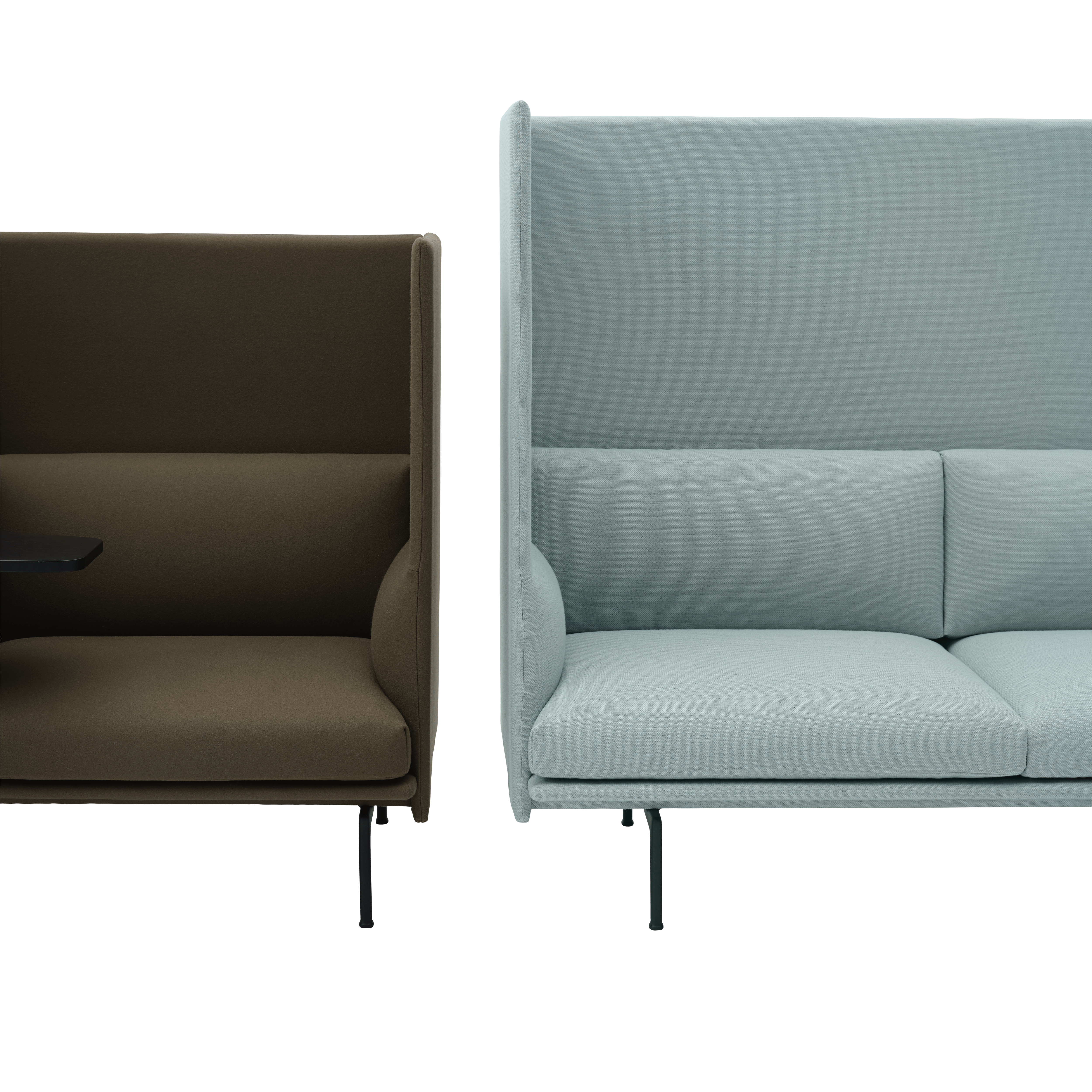 Sofa 3-zits OUTLINE HIGHBACK gestoffeerd