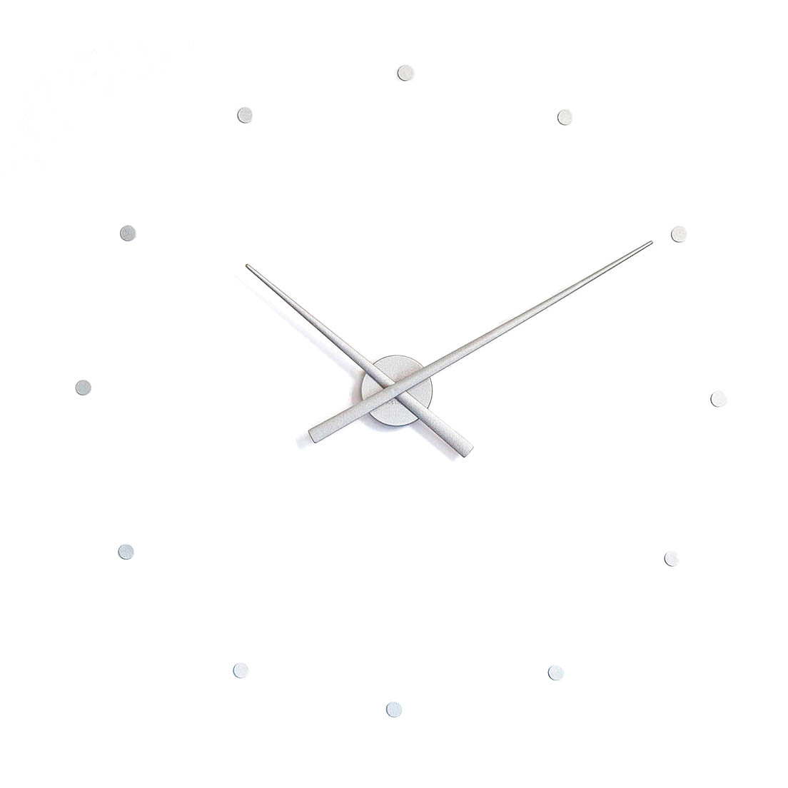 Silver OJ Wall Clock
