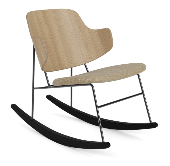 PENGUIN beige rocking chair