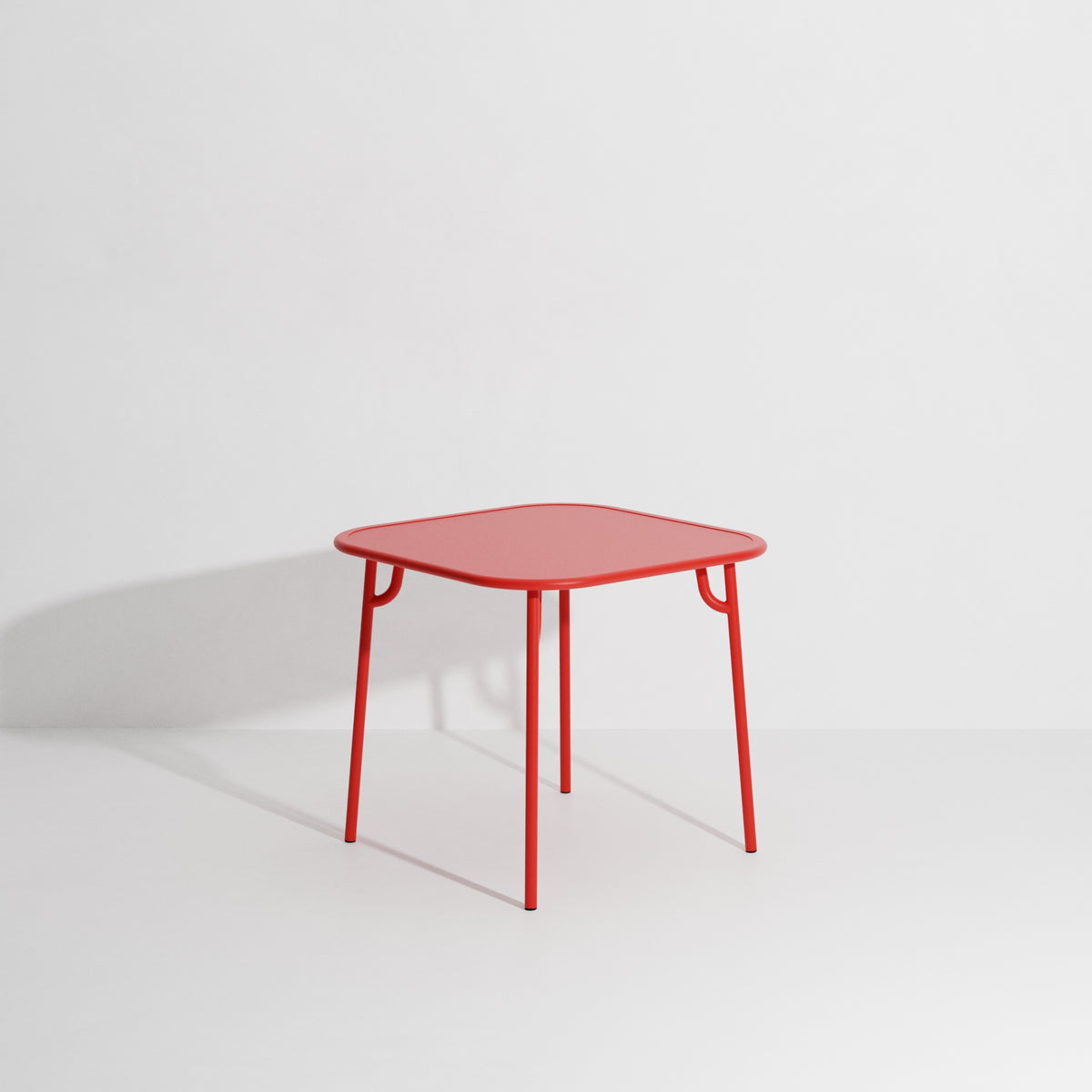 Vierkante tuintafel WEEK-END rood