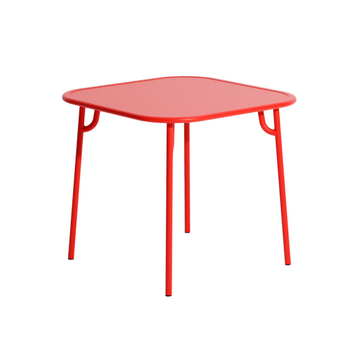 Vierkante tuintafel WEEK-END rood