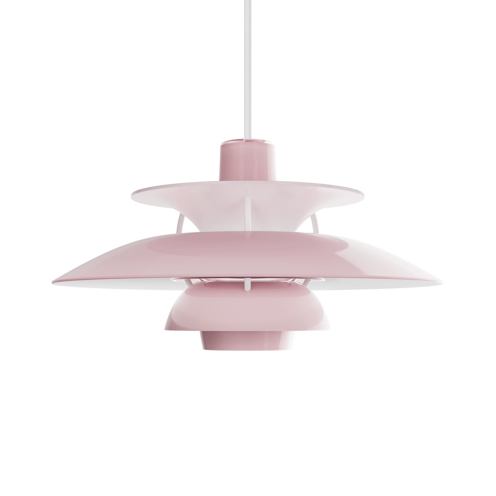 Lampa wisząca PH 5 OPAL jasnoróżowy