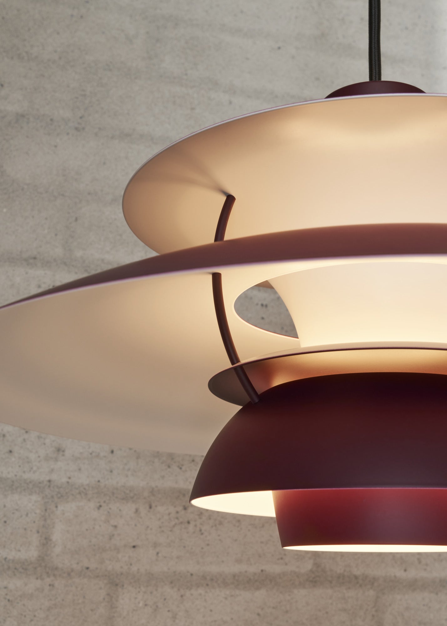 PH 5 Pendant Lamp Monochromatic Burgundy