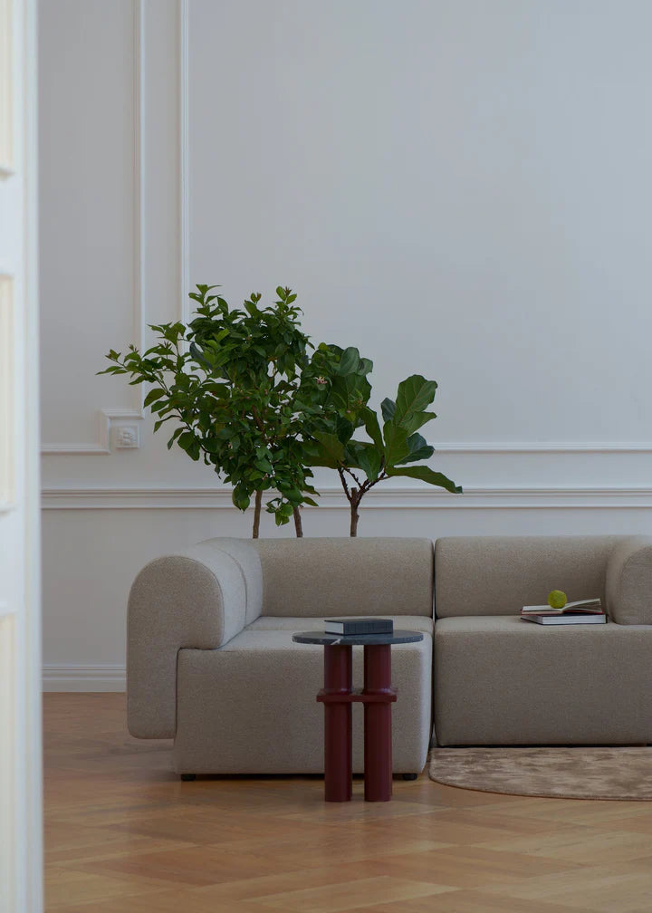 3-Seater Sofa TORI White Bouclé