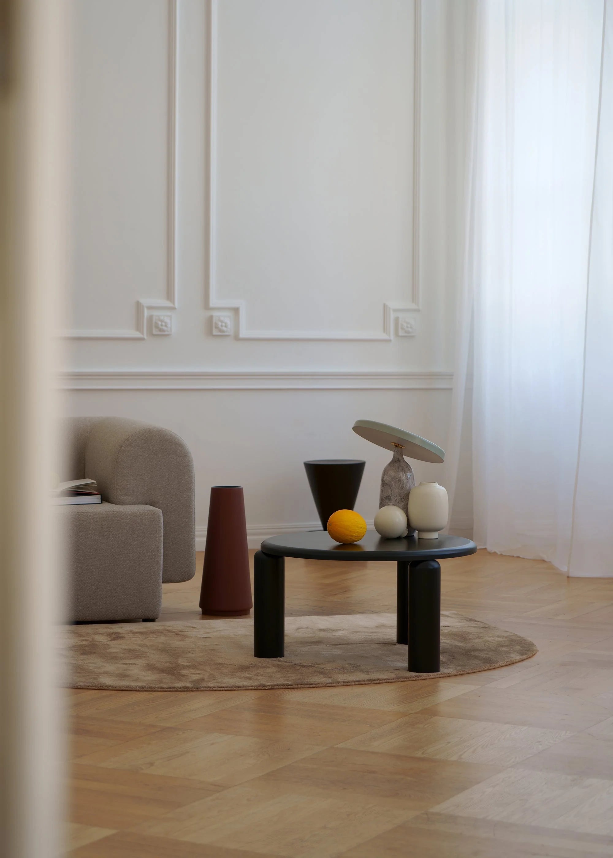 NEO Coffee Table in Cobalt Ash Wood