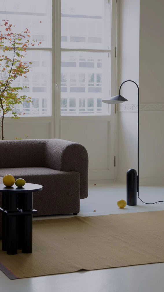 Sofa 2-zits TORI bruin bouclé