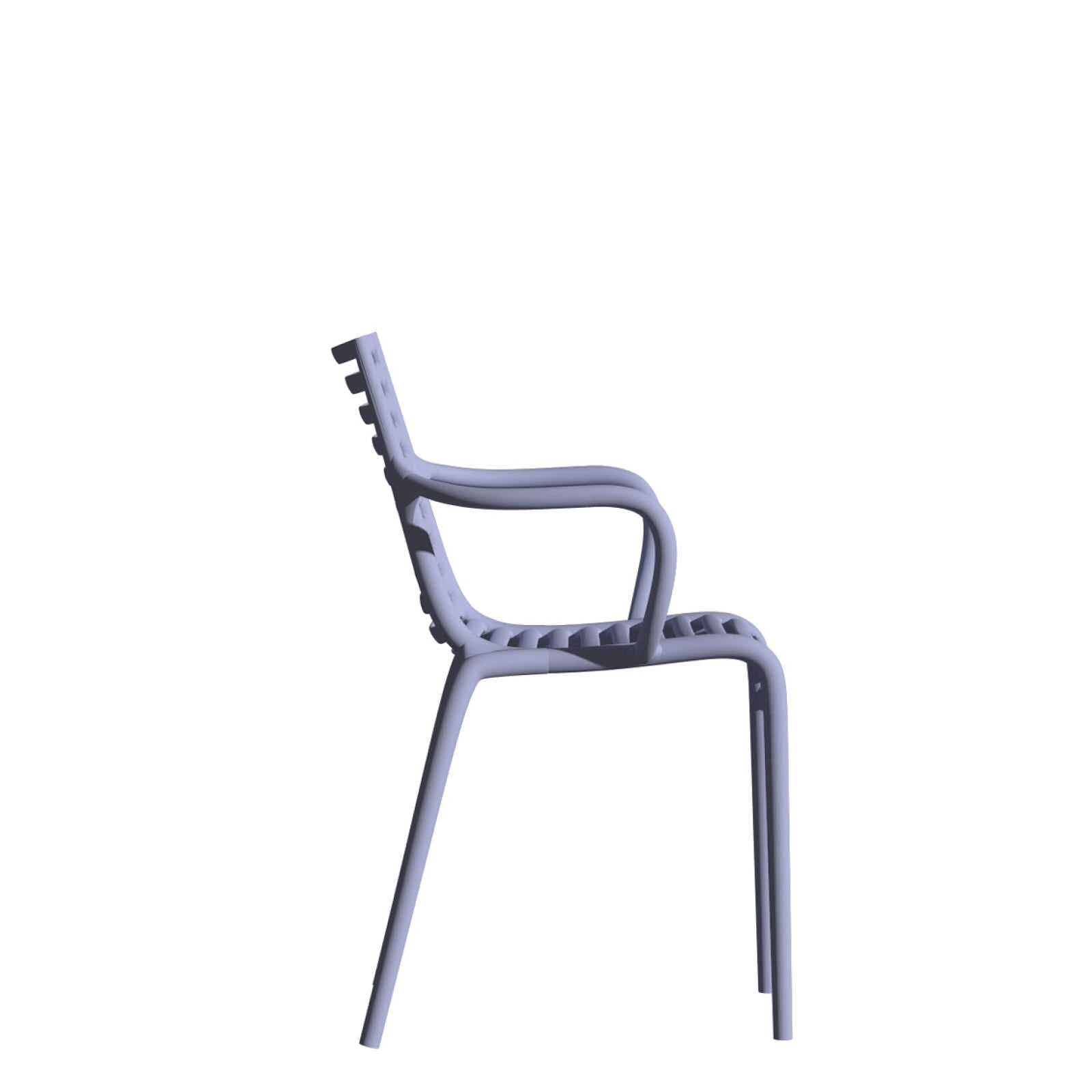 Chair with pip-e armrests blue