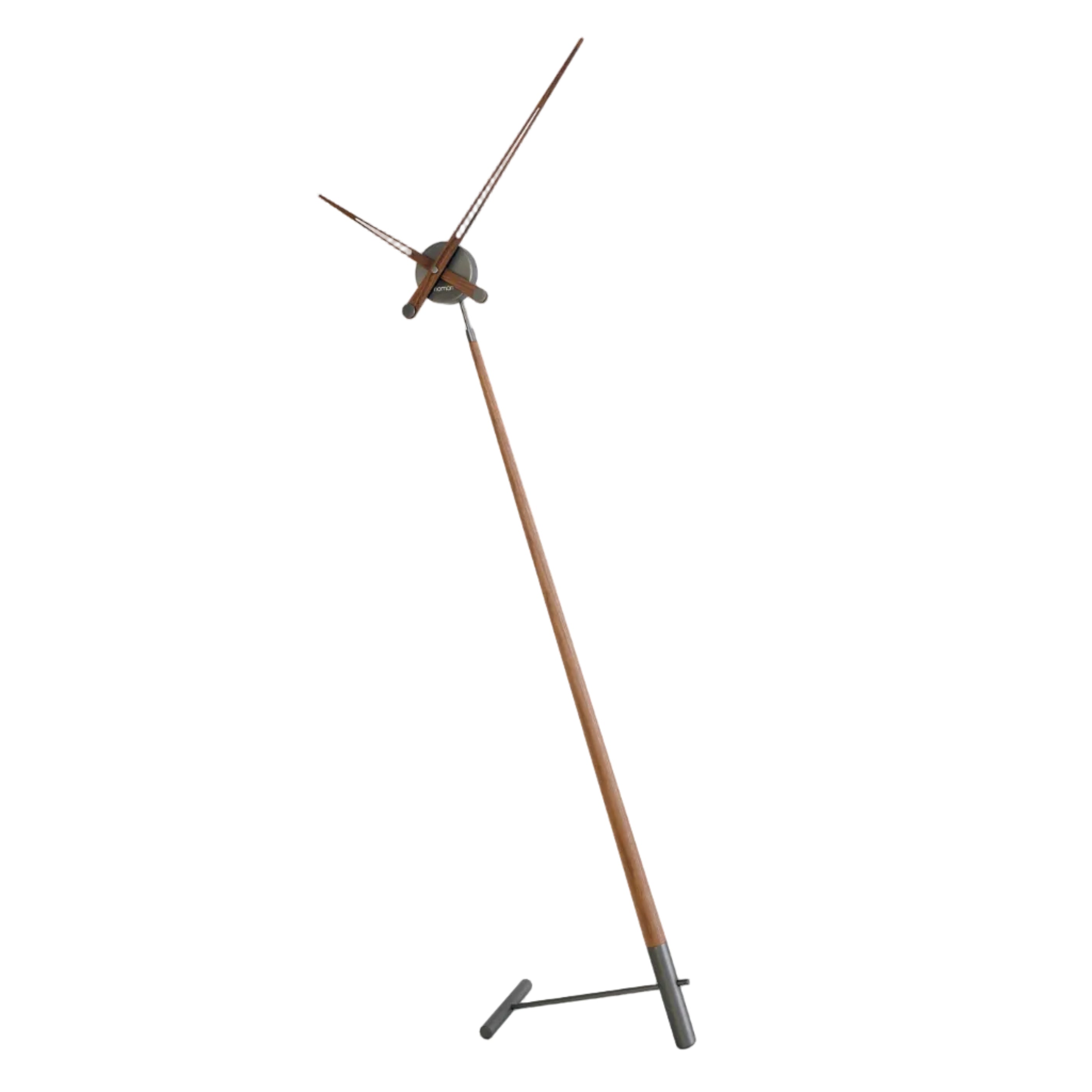 PISA floor clock walnut wood with graphite finish