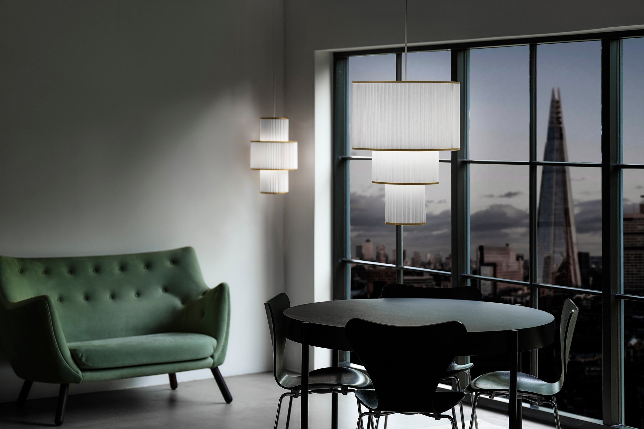 Hanglamp MODEL 112 PLIVELLO wit met goud