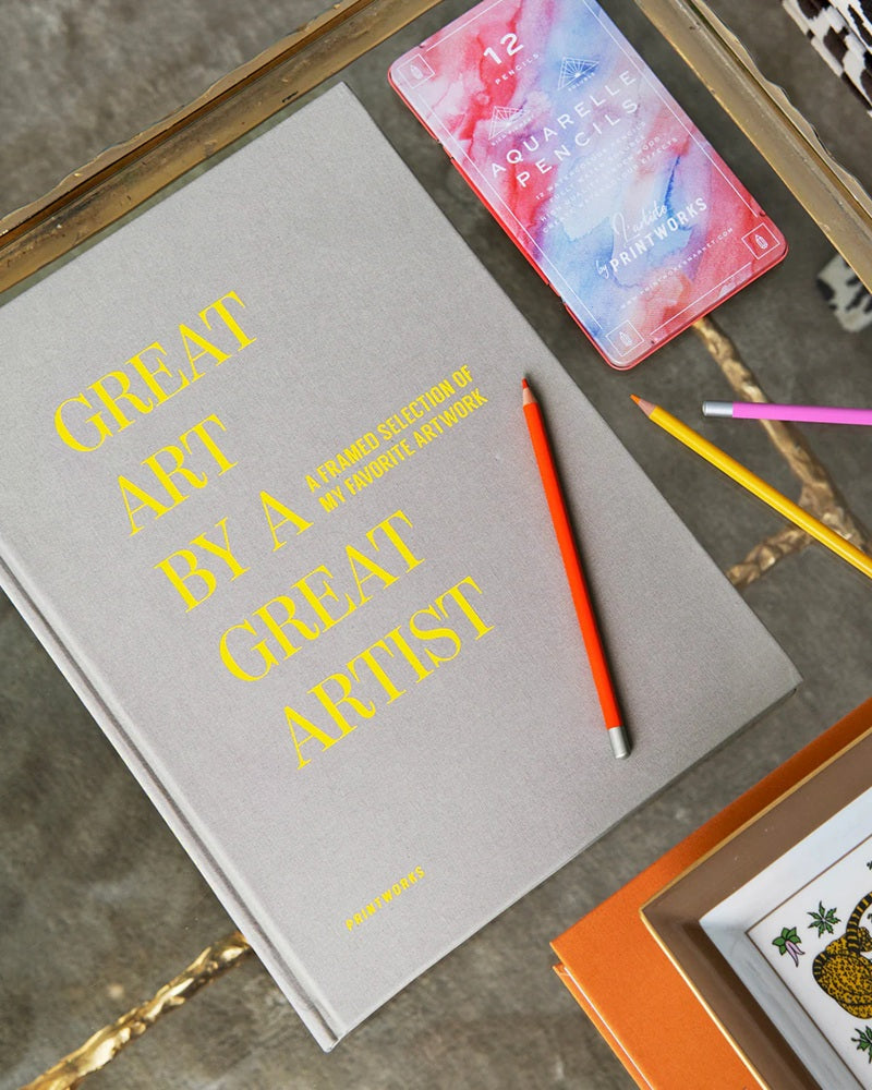 Album voor tekeningen GREAT ART beige met goud