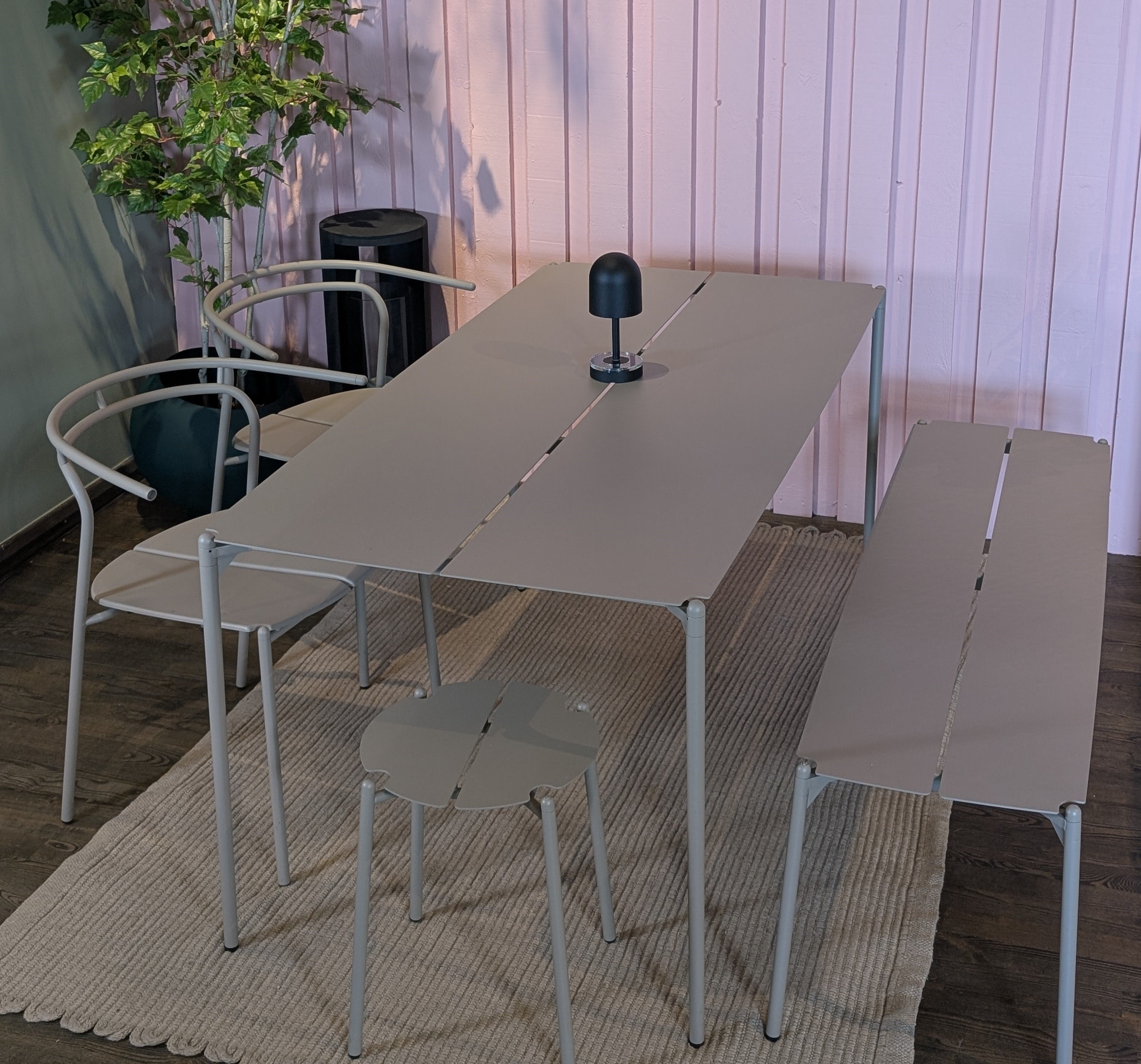 Draagbare lamp LUCEO baksteenrood