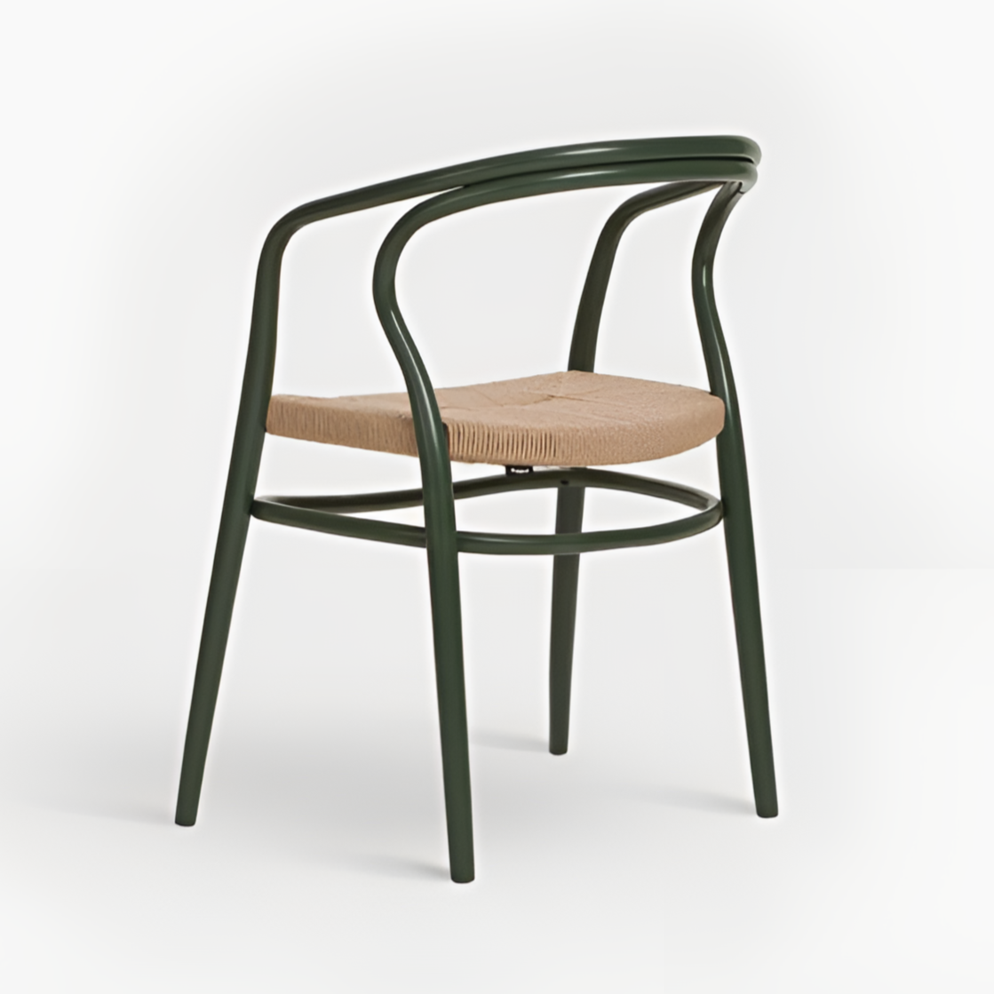 Stoel NODO CORDA B-1404 van beukenhout met gevlochten zitting