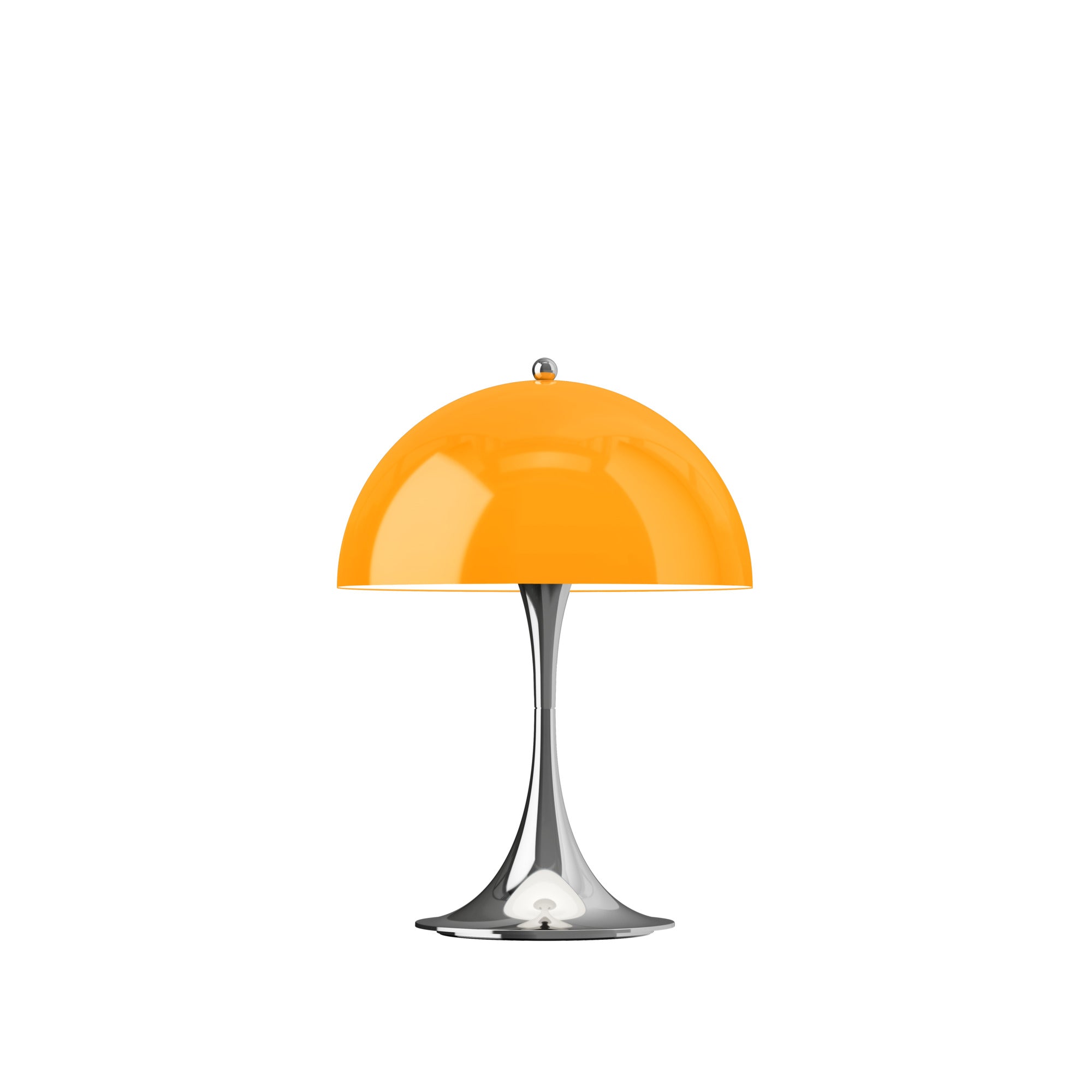 Portable Lamp PANTHELLA 250 orange with chrome base