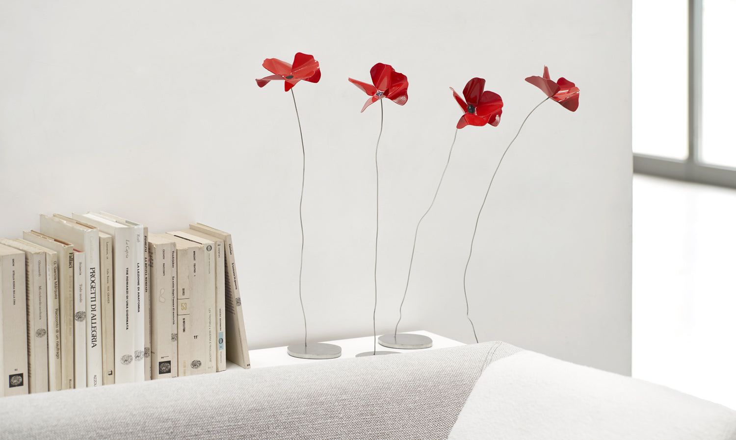 Dekoracja PAPAVERO czerwony