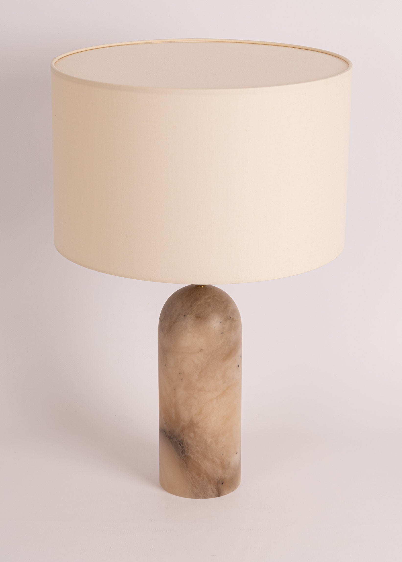 Tischlampe PEONA dunkelbeige Alabaster