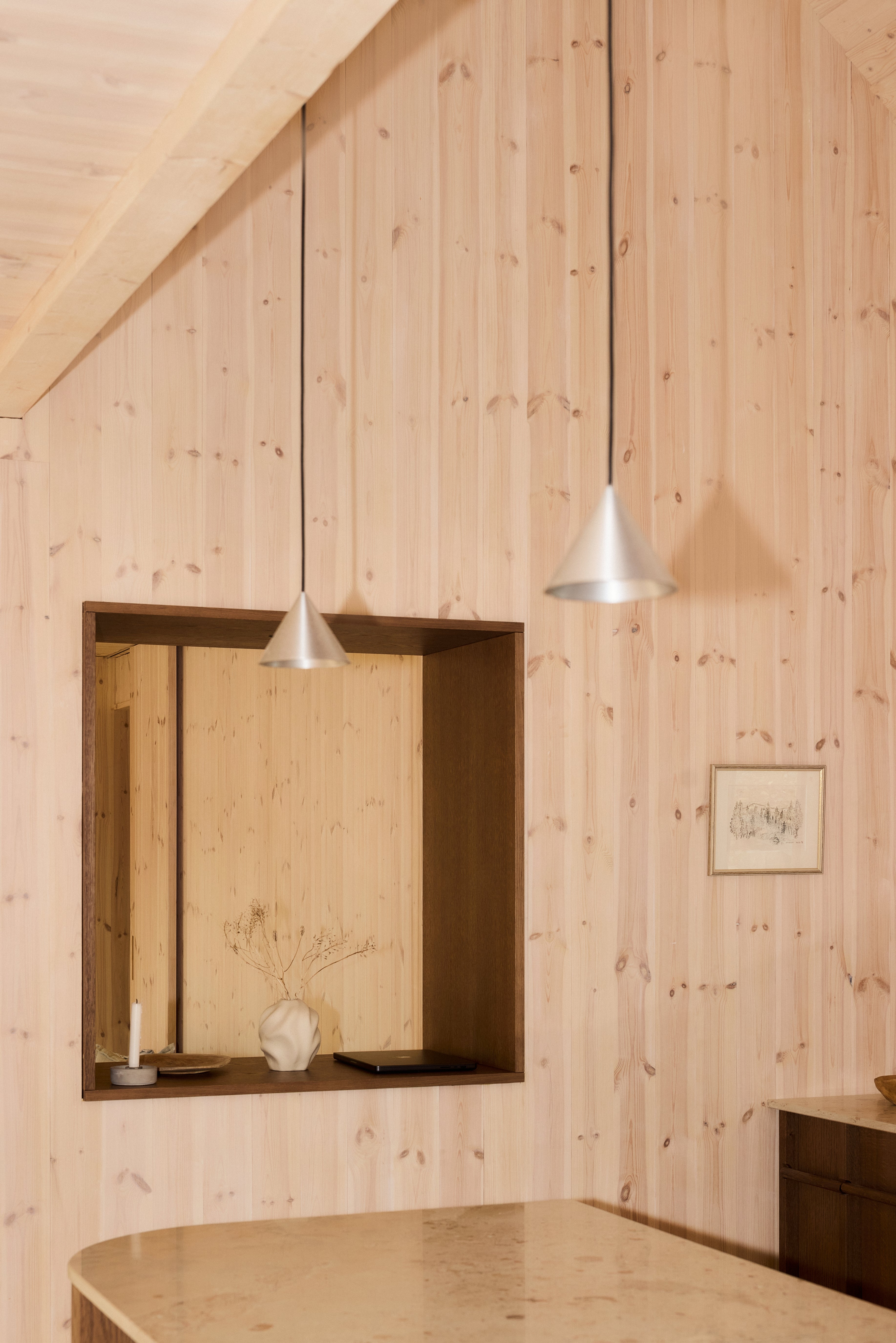 APOLLO ZERO Silver Pendant Lamp