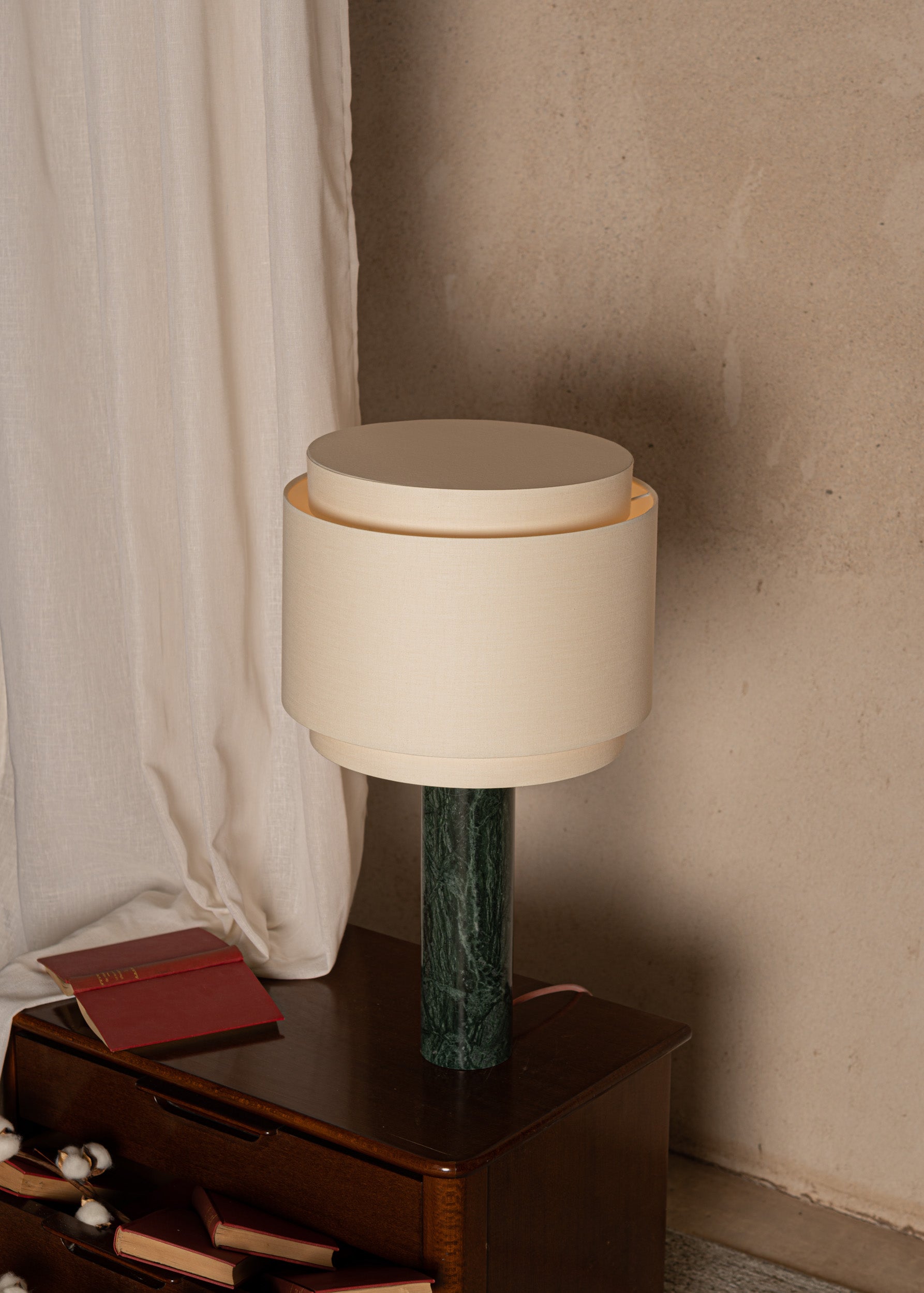 PIPO DUOBLE Table Lamp Green Marble