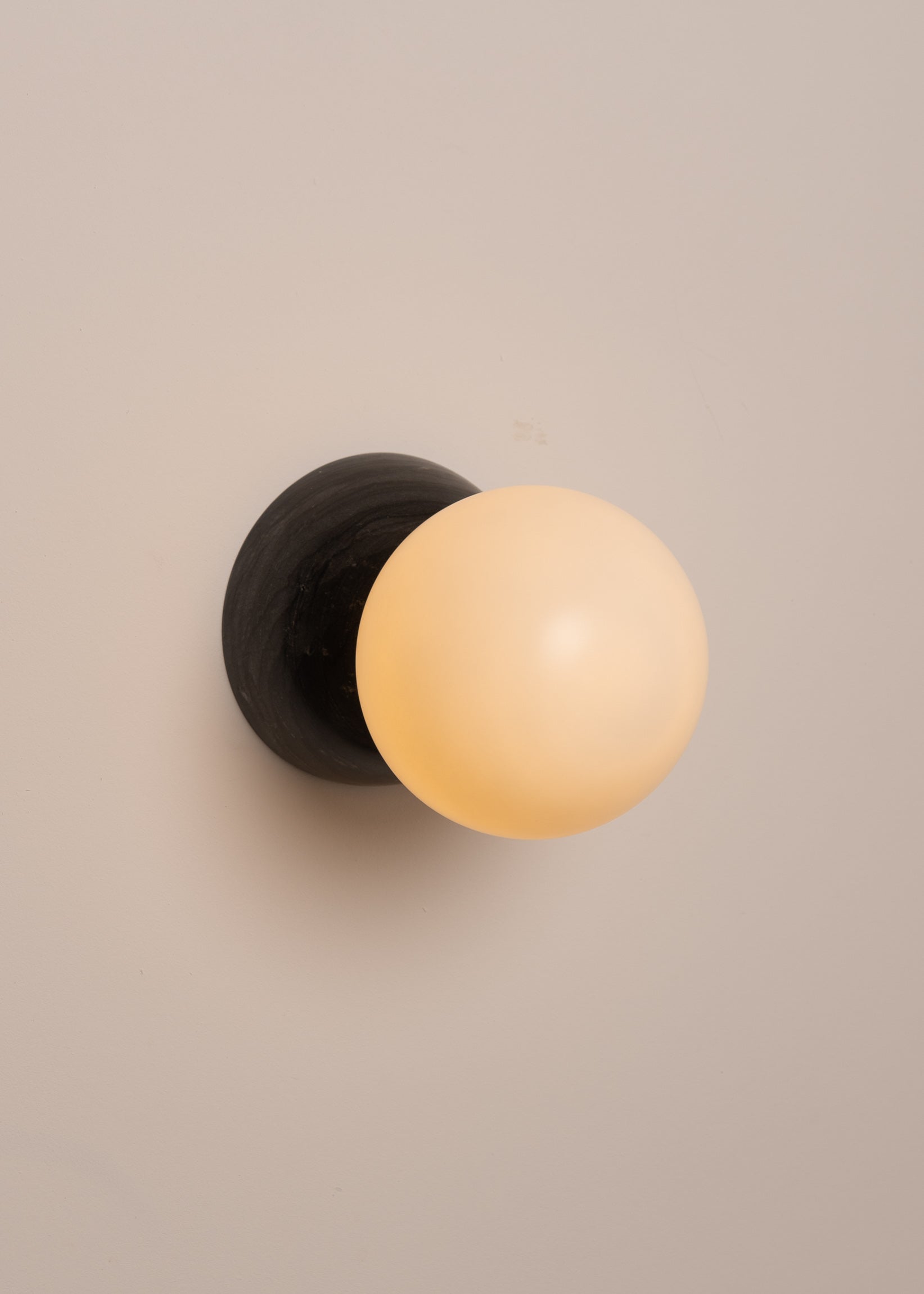 Wall lamp EKLIPSO black marble