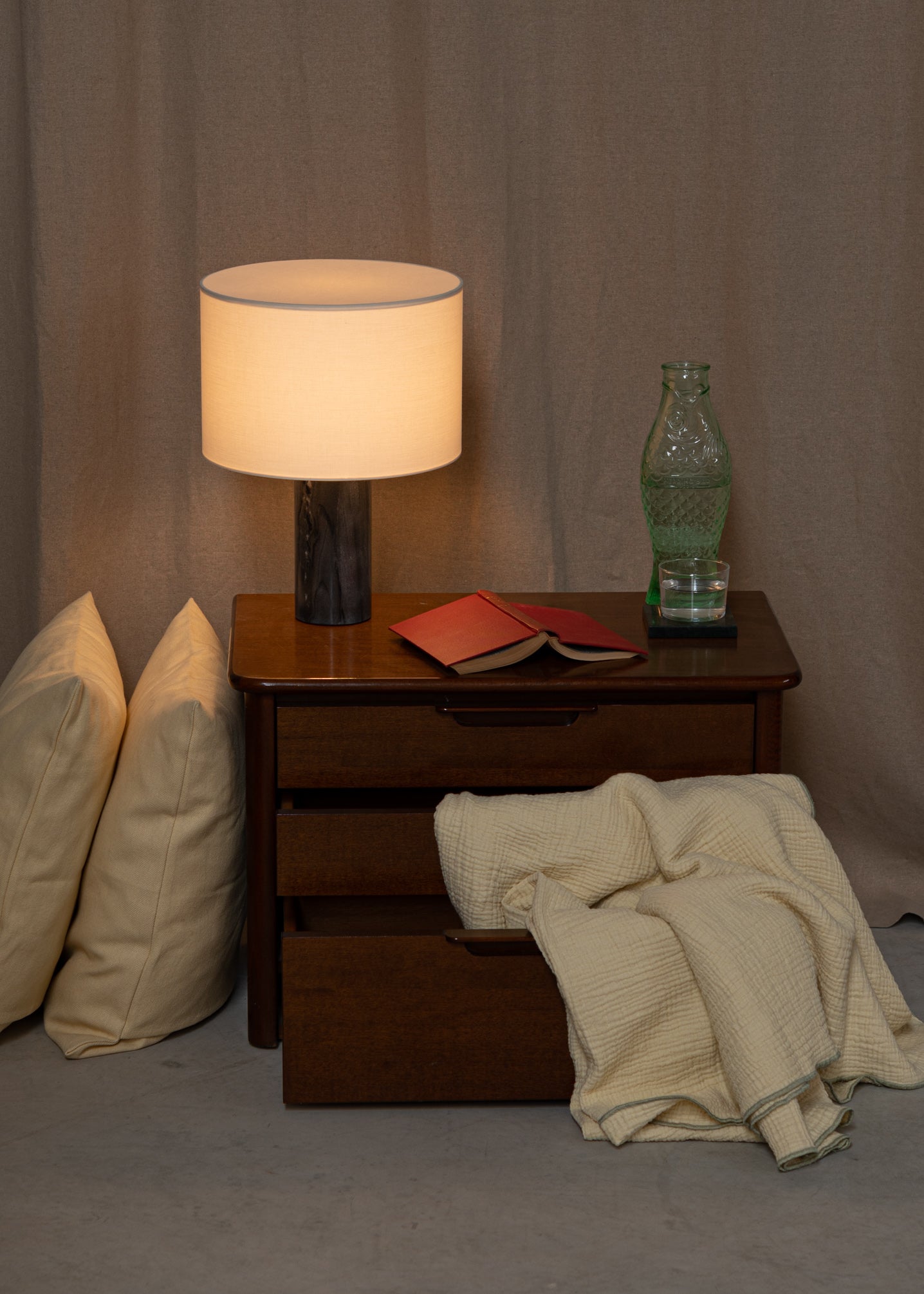 Tafellamp PIPITO zwart marmer