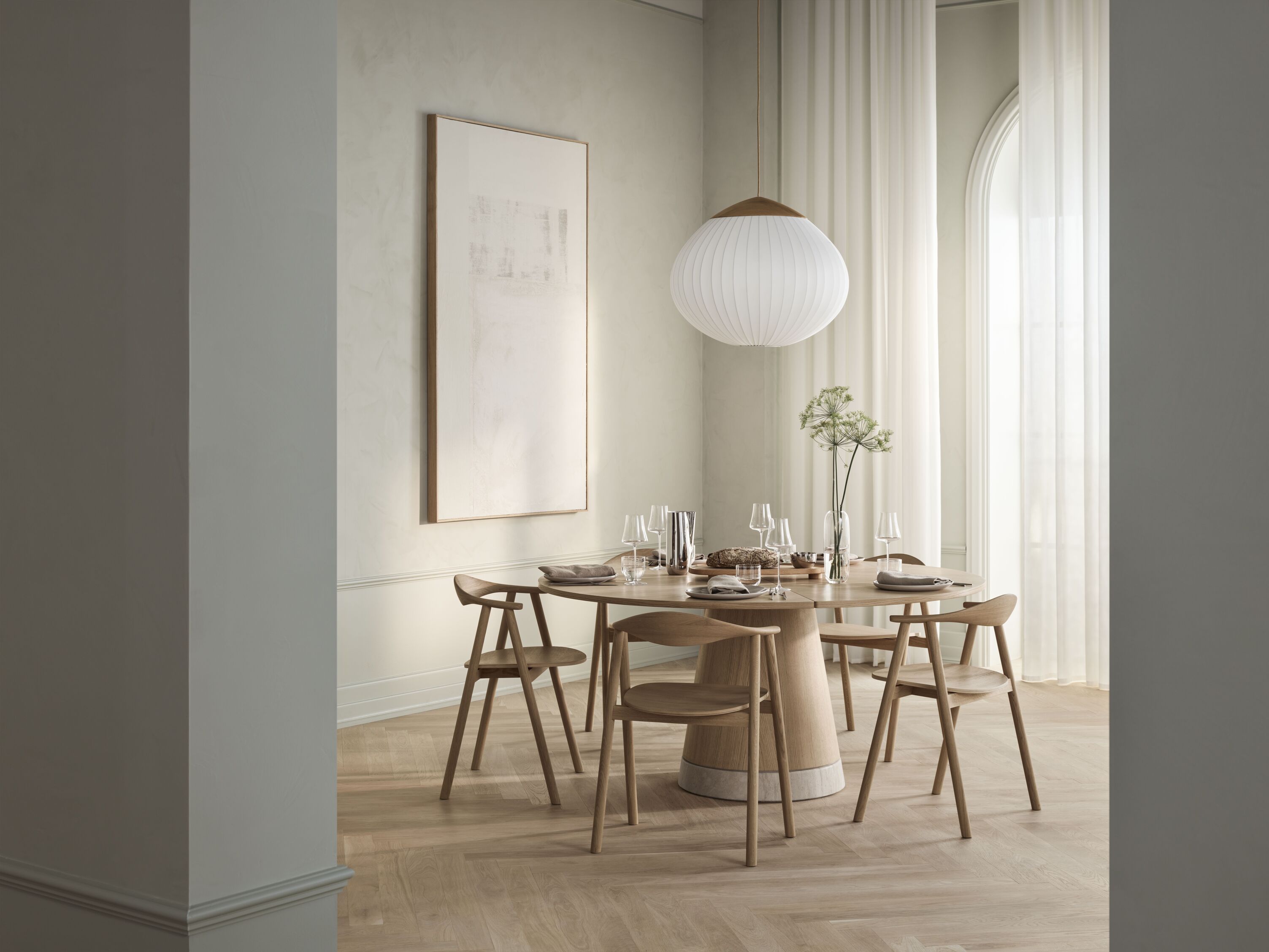 Stoel SWING grijsbruin eikenhout