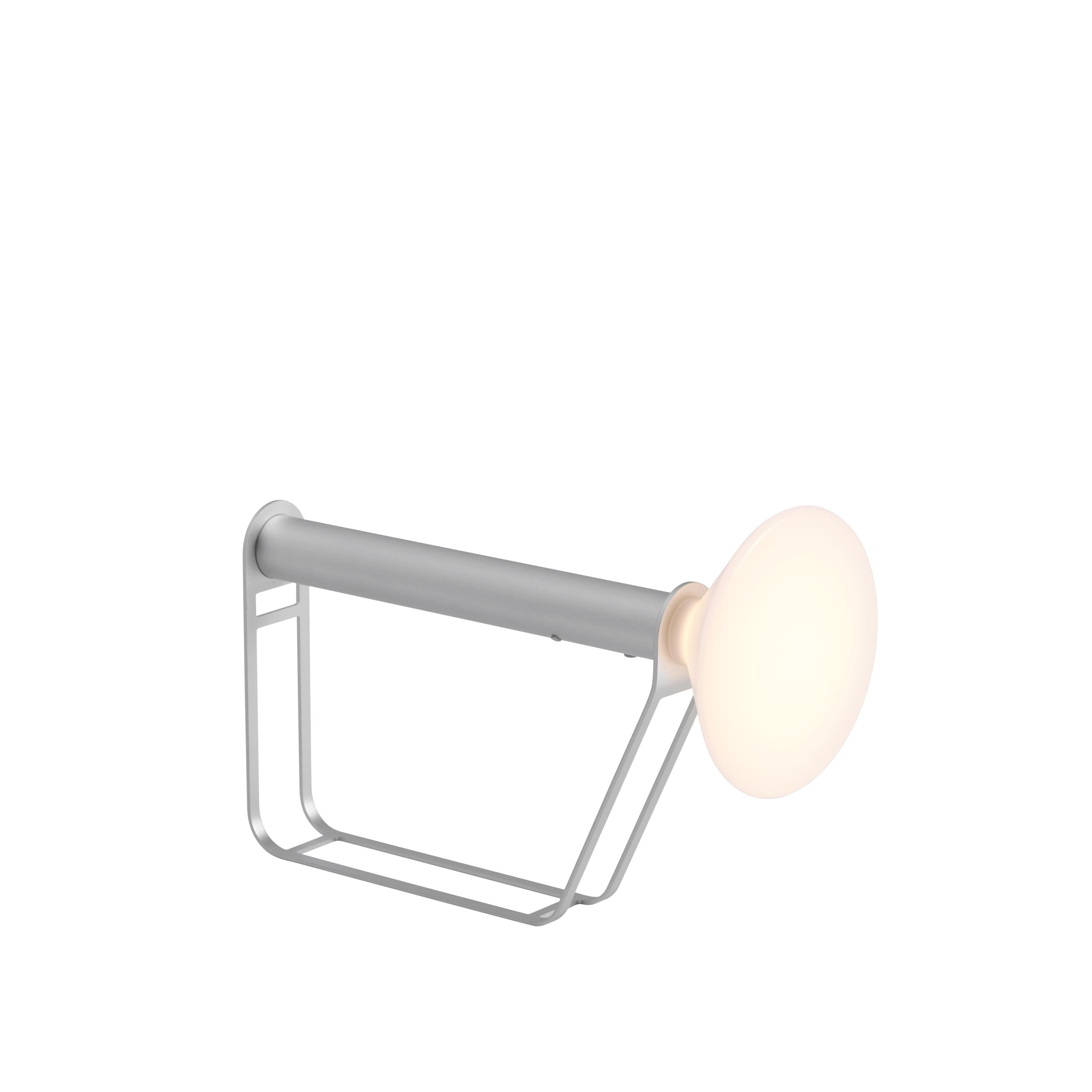 Draagbare buitenlamp PITON zilver
