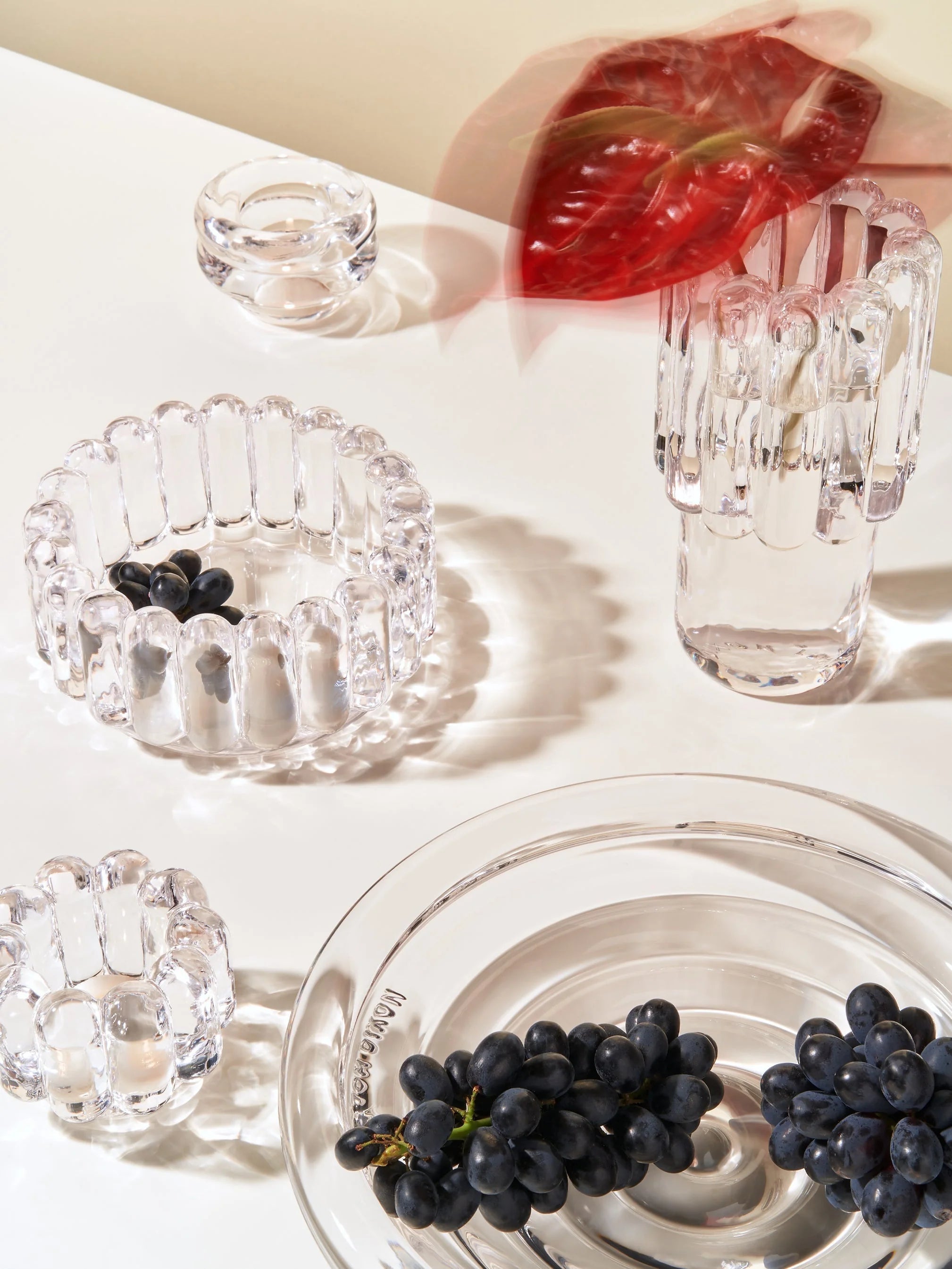 Kaarsenhouder PRESS glas