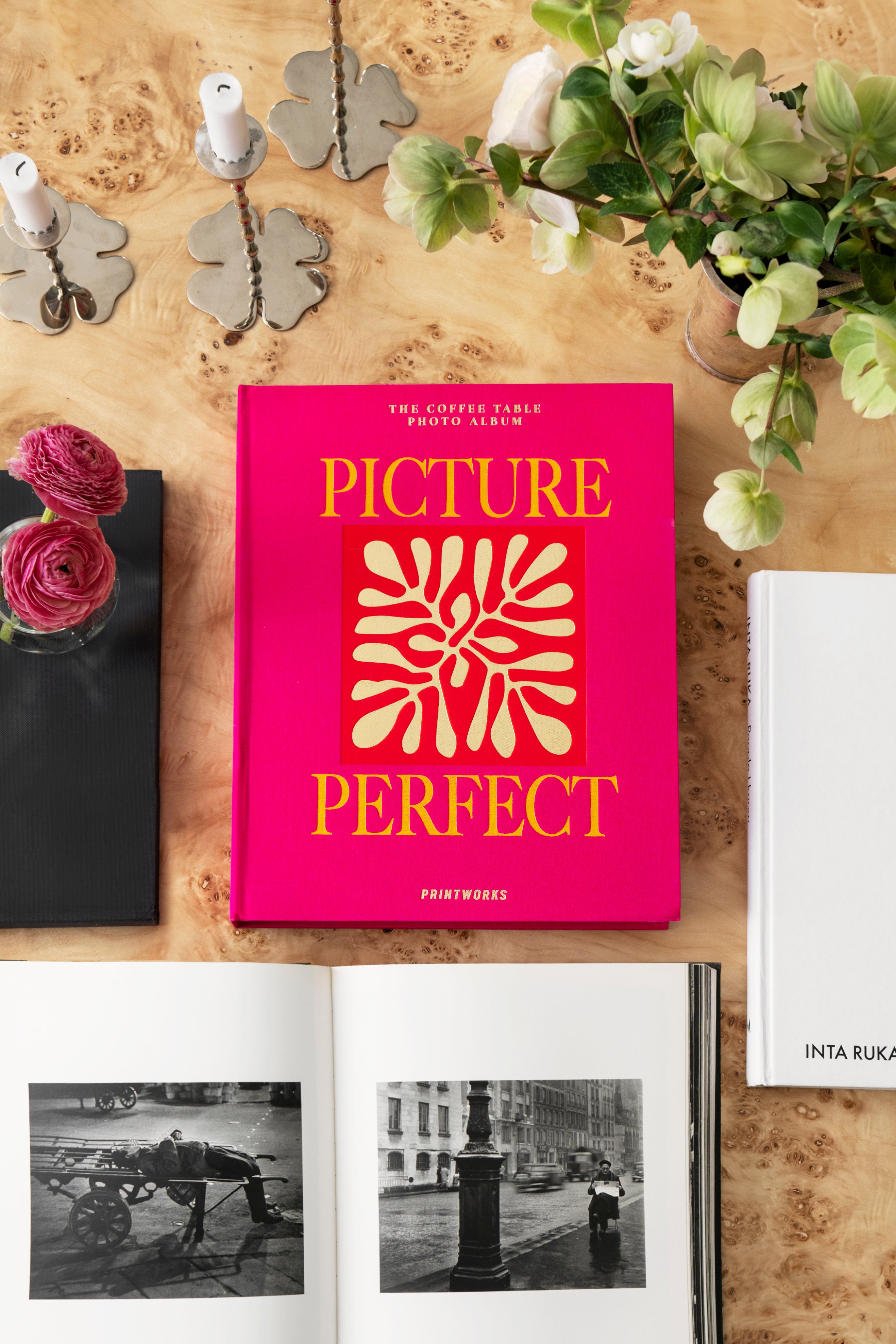 Fotoalbum PICTURE PERFECT roze met goud
