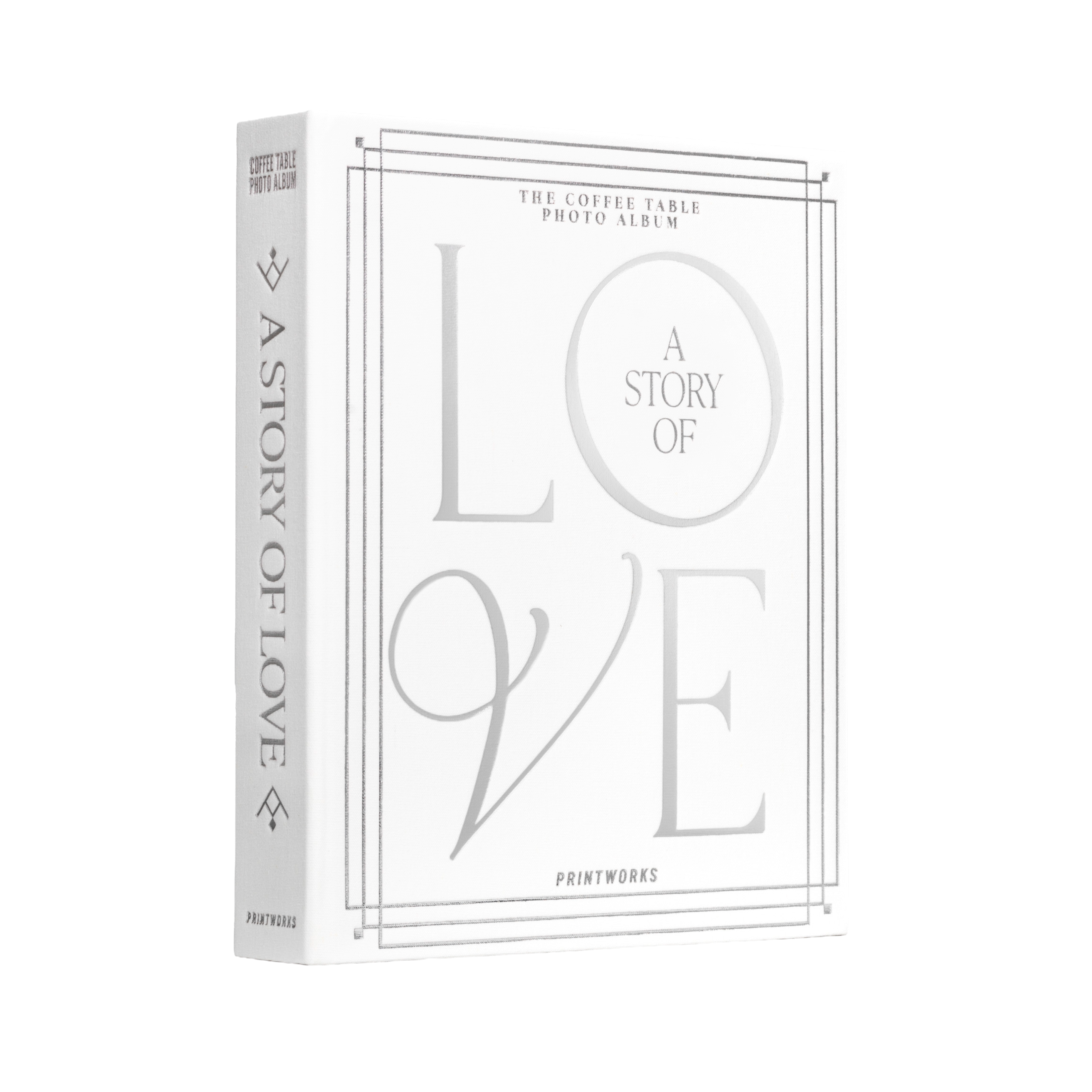 Fotoalbum A STORY OF LOVE wit met zilver