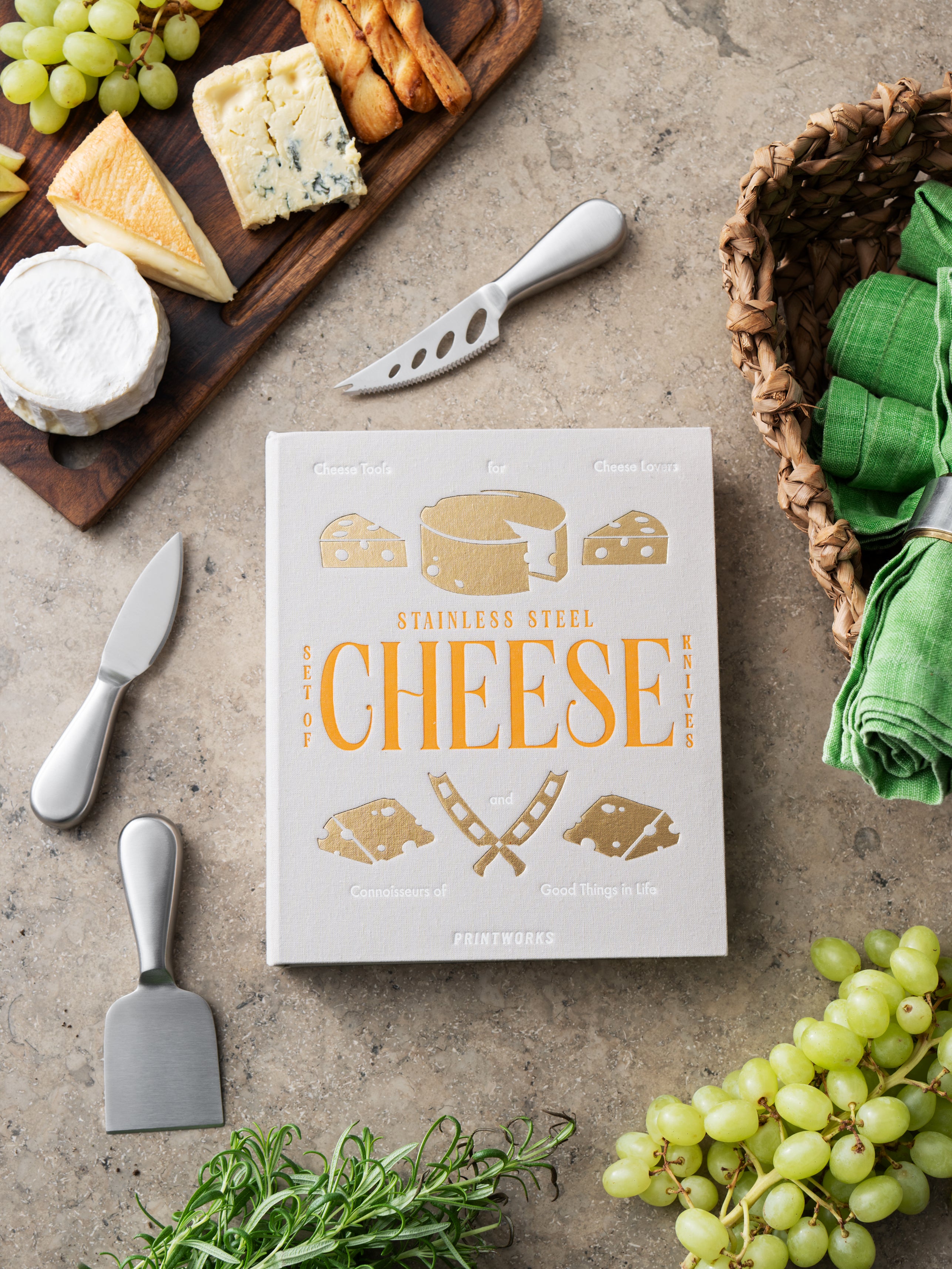 Kaasplankset CHEESE TOOLS beige