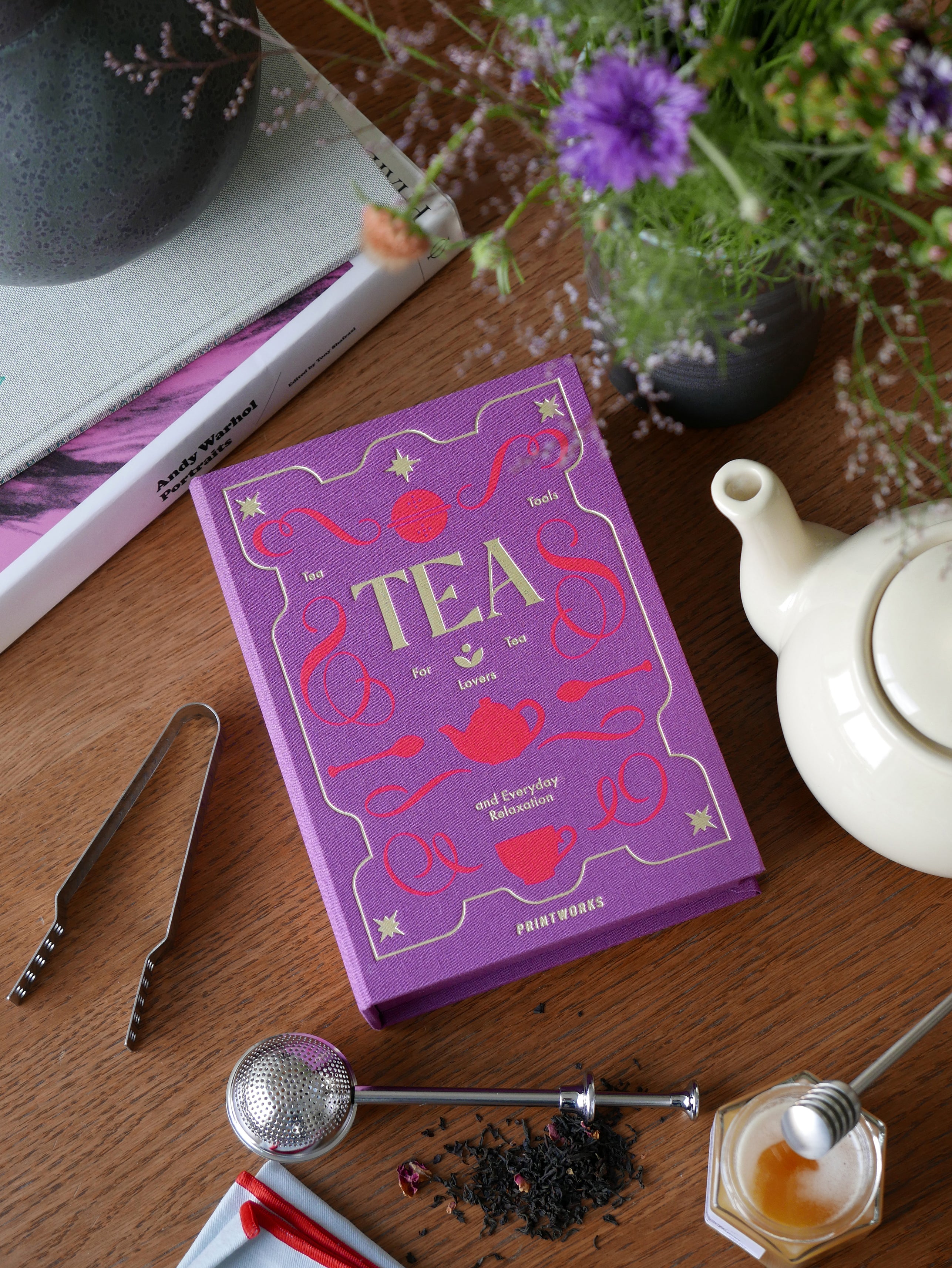 Thee set TEA TOOLS paars