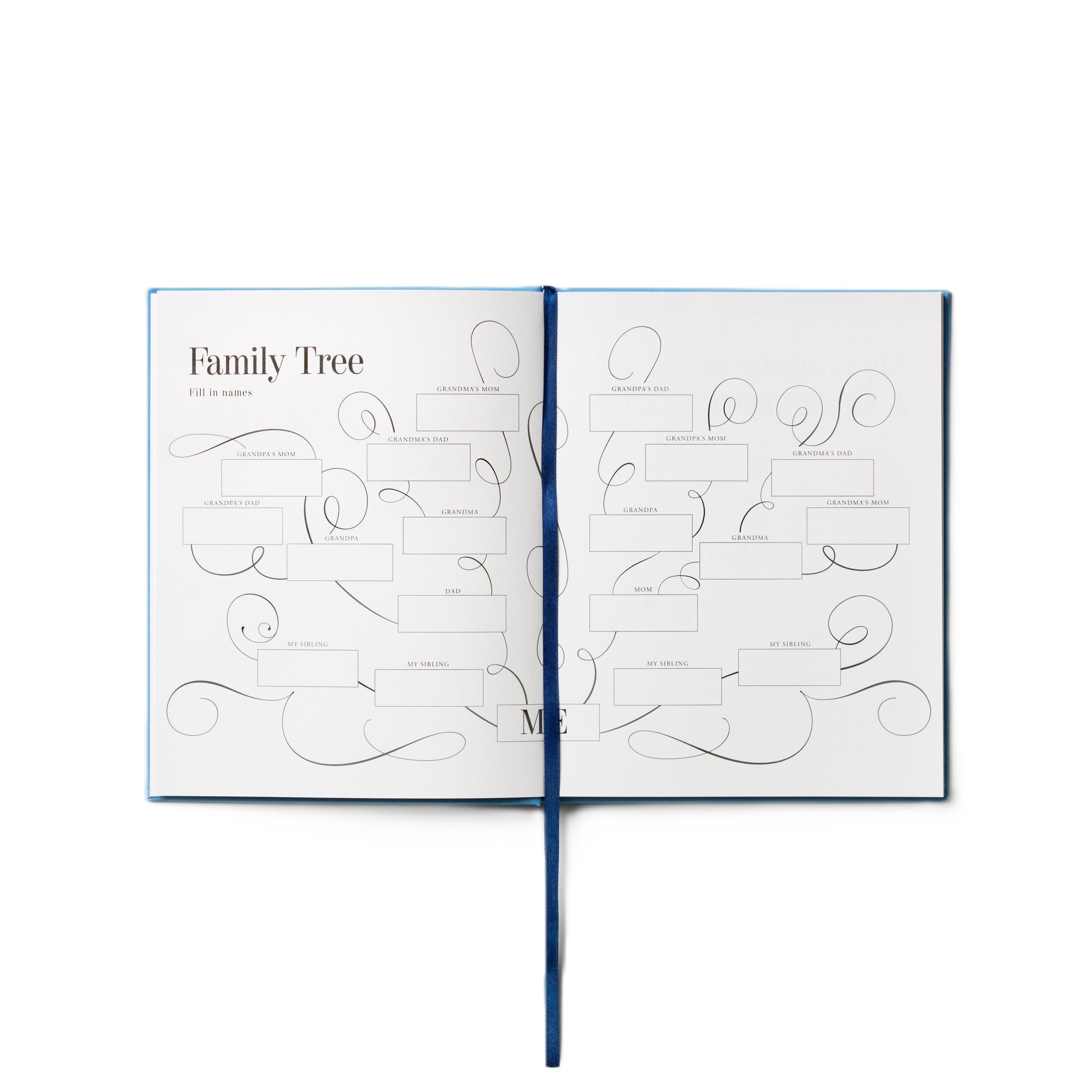 Erinnerungsbuch ONCE UPON A TIME navy mit blau