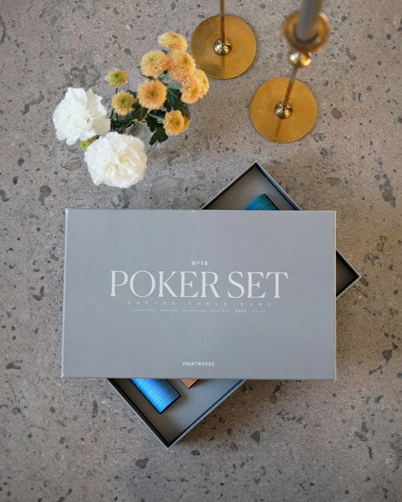 Pokerset grijs