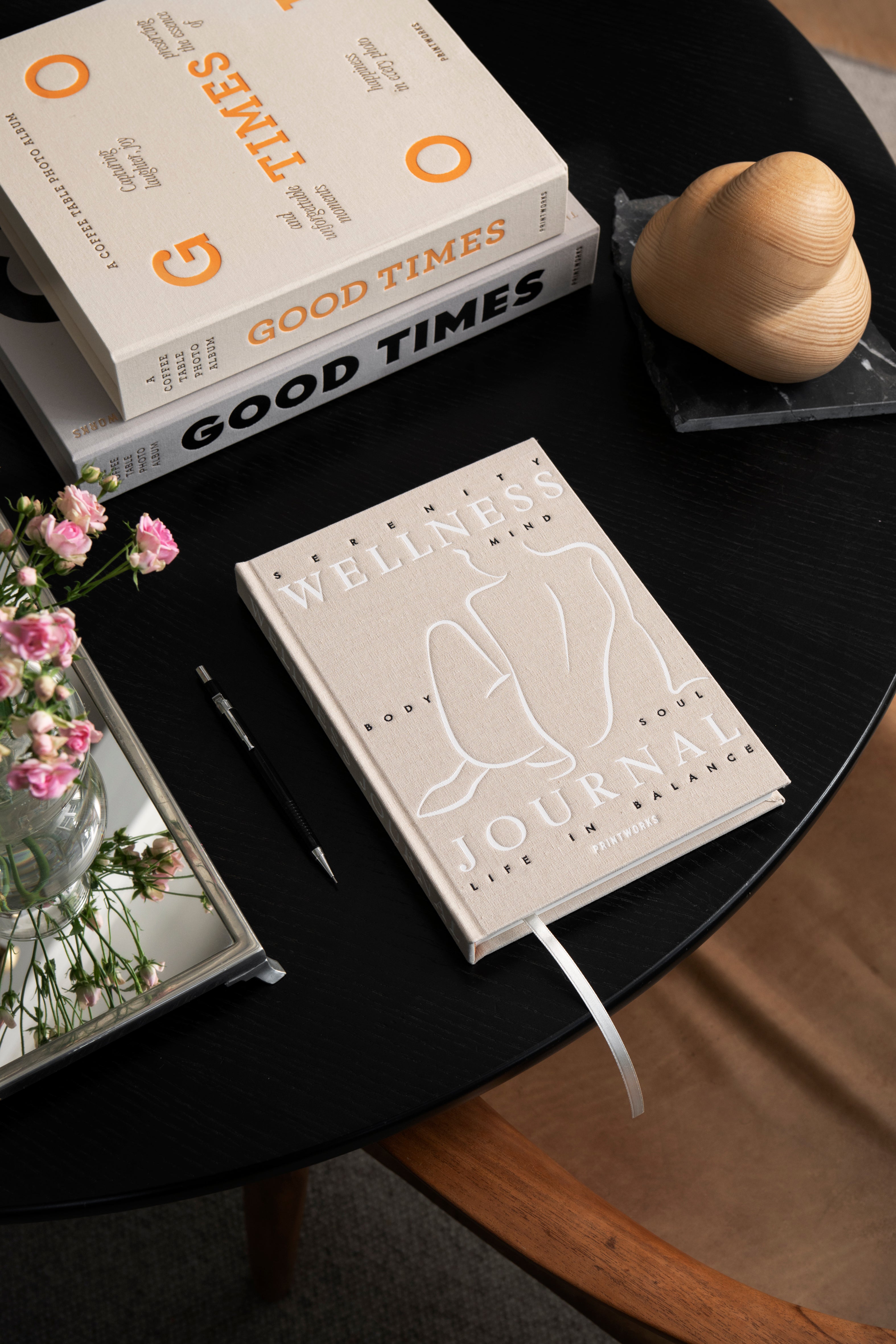 Wellness dagboek WELLNESS beige