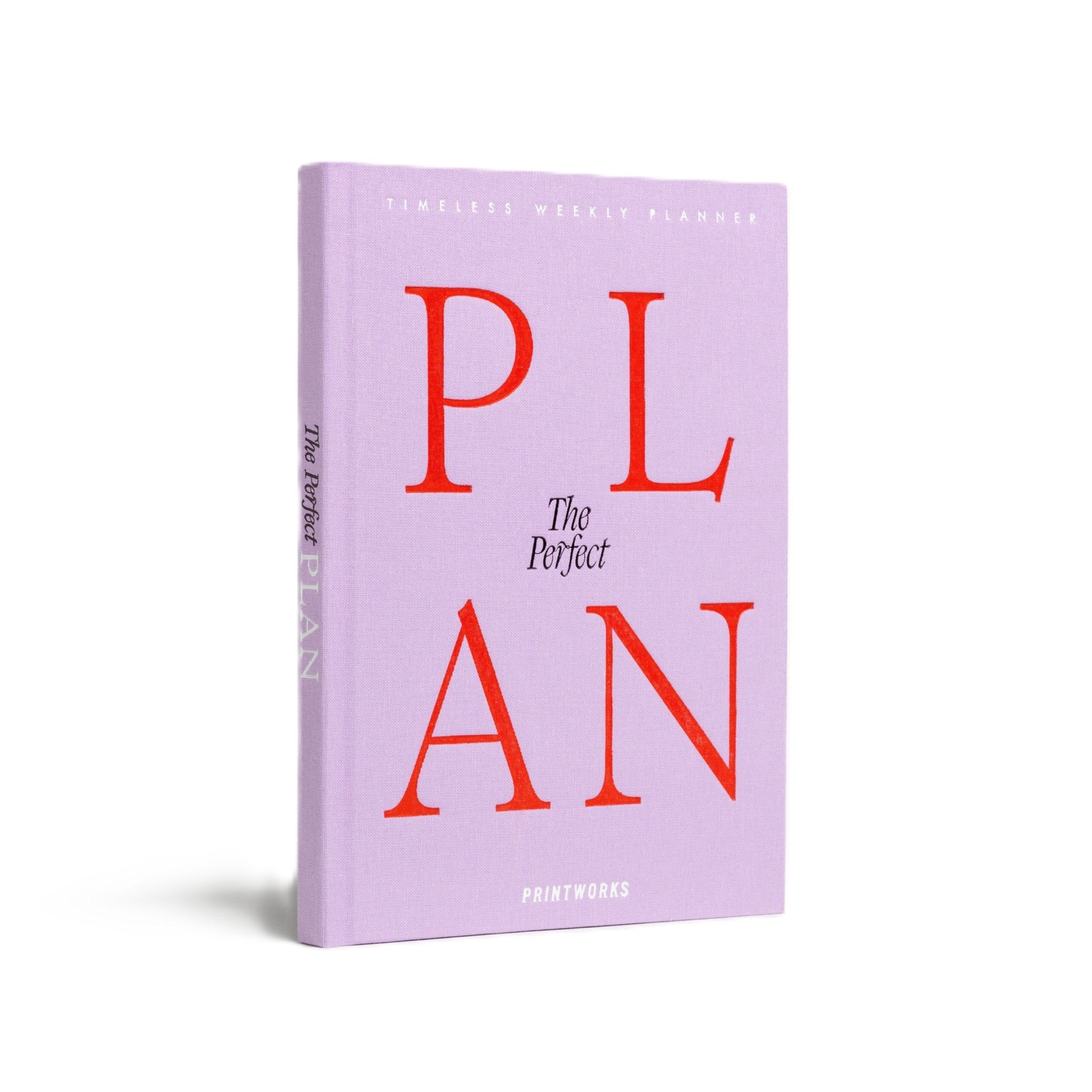 Wöchentlicher Planer THE PERFECT PLAN lila mit rot