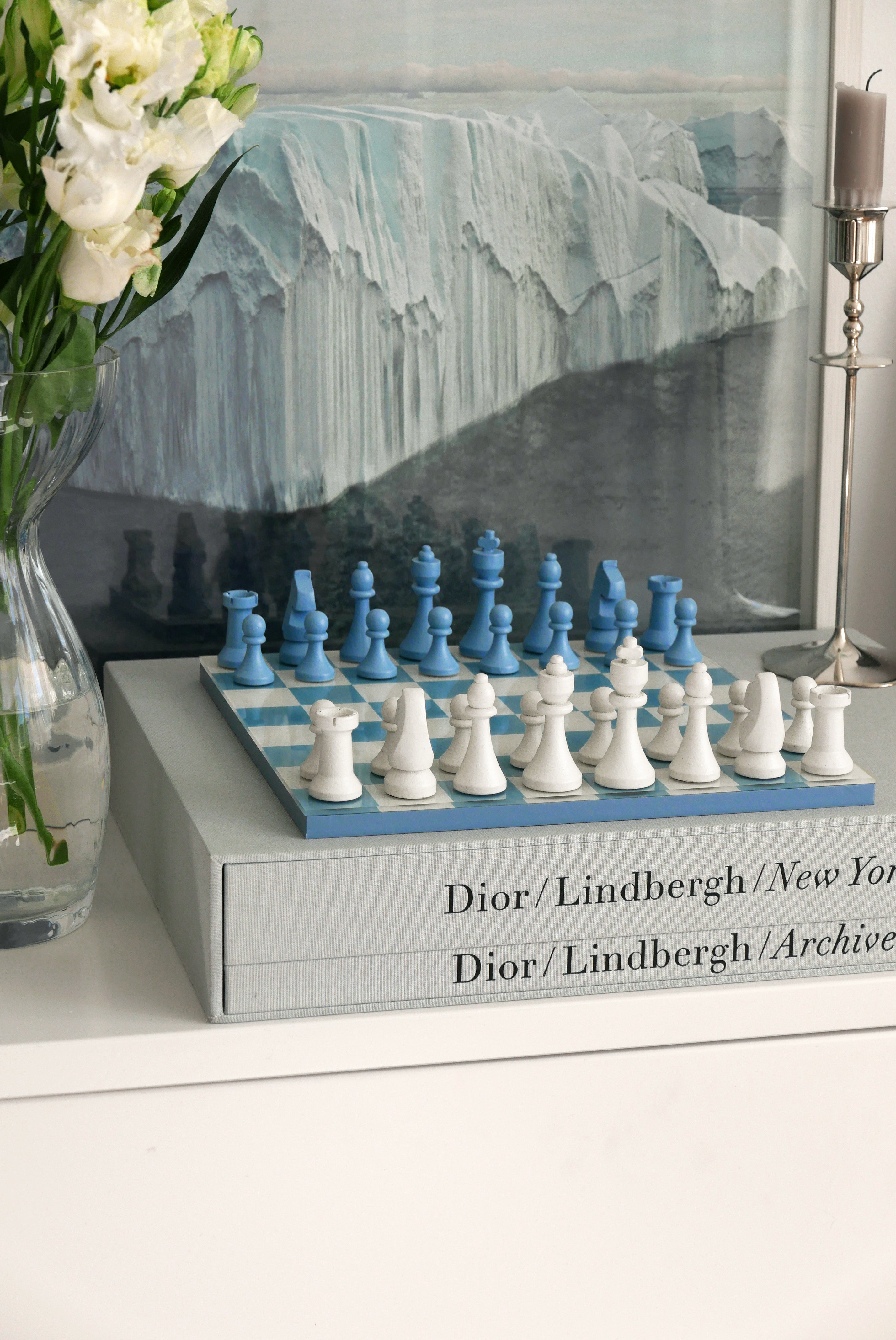 Schaken Set CHESS CLASSIC blauw