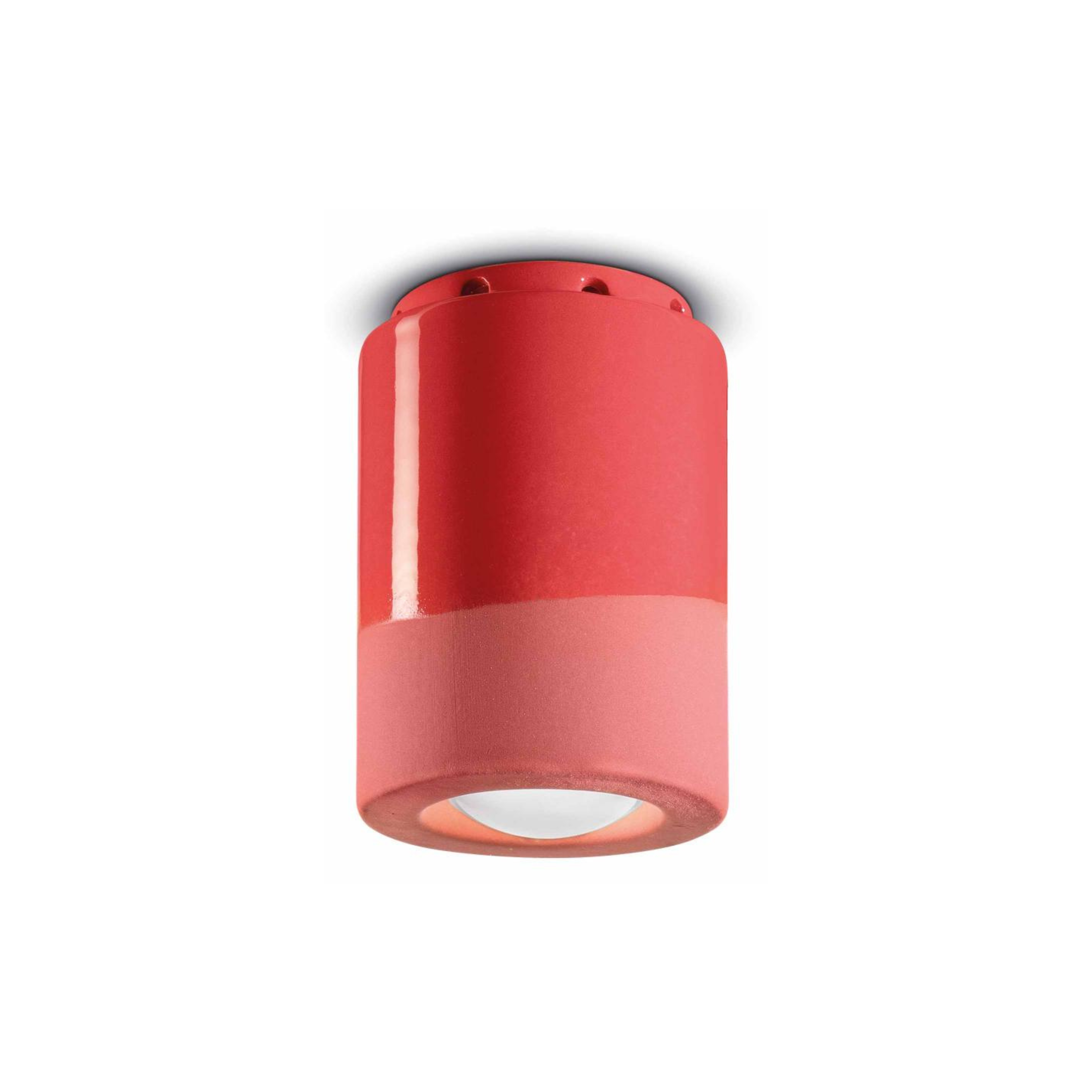 Keramische spotlamp PI rood